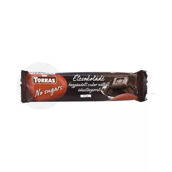 TORRAS HOZZÁADOTT CUKOR NÉLKÜL ÉTCSOKOLÁDÉ 30G