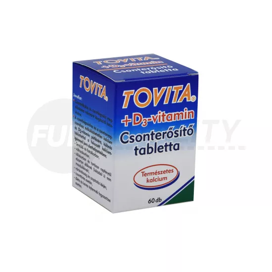 TOVITA CSONTERŐSÍTŐ+D3-VITAMIN TABLETTA 60DB