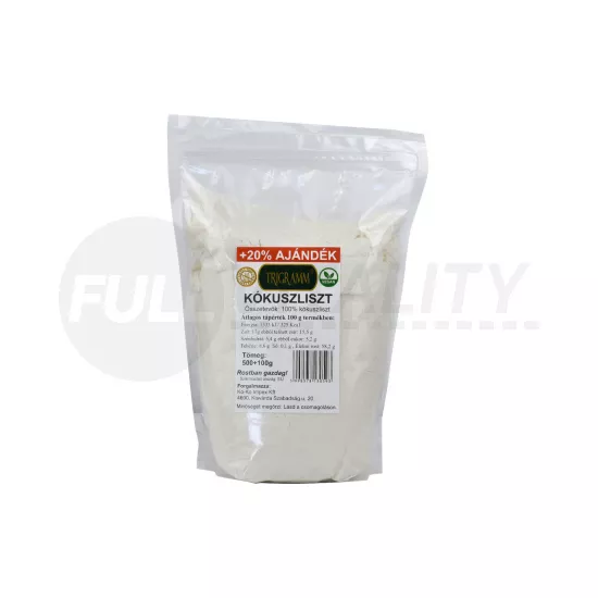 TRIGRAMM KÓKUSZLISZT VEGÁN 500+100G AJÁNDÉK