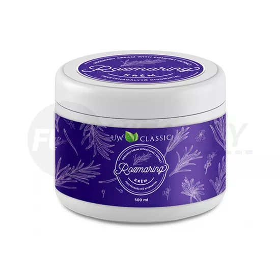 UW CLASSIC ROZMARING KRÉM FEKETENADÁLYTŐ KIVONATTAL 500ML