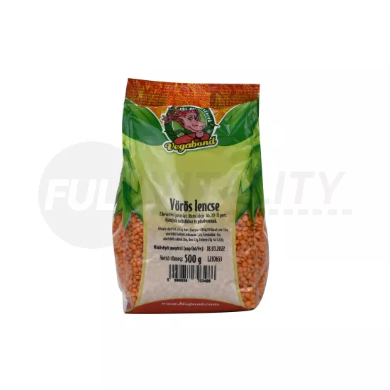 VEGABOND VÖRÖS LENCSE 500G