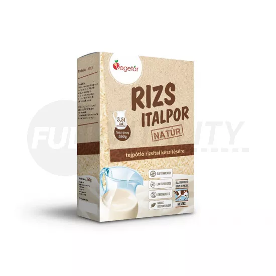 VEGETÁR-NÖVÉNYI ITALPOR RIZS NATÚR 350G