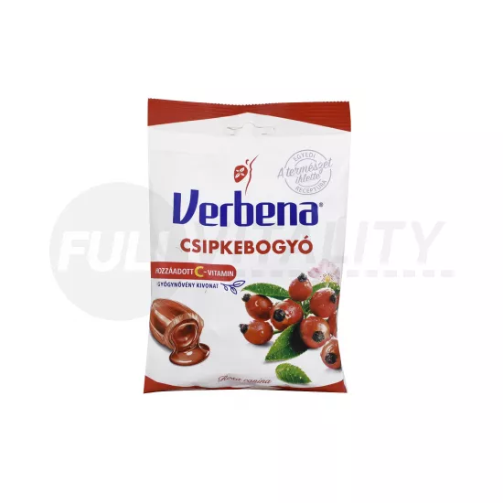 VERBENA GYÓGYNÖVÉNYES CUKORKA CSIPKEBOGYÓ 60G