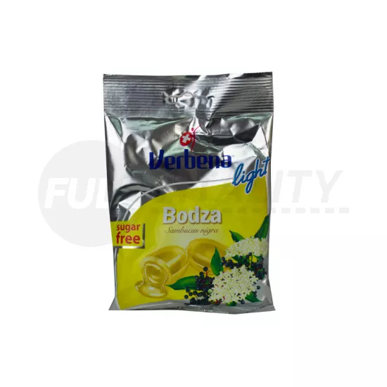 VERBENA GYÓGYNÖVÉNYES CUKORMENTES CUKORKA BODZAVIRÁG KIVONATTAL  C-VITAMINNAL 60G