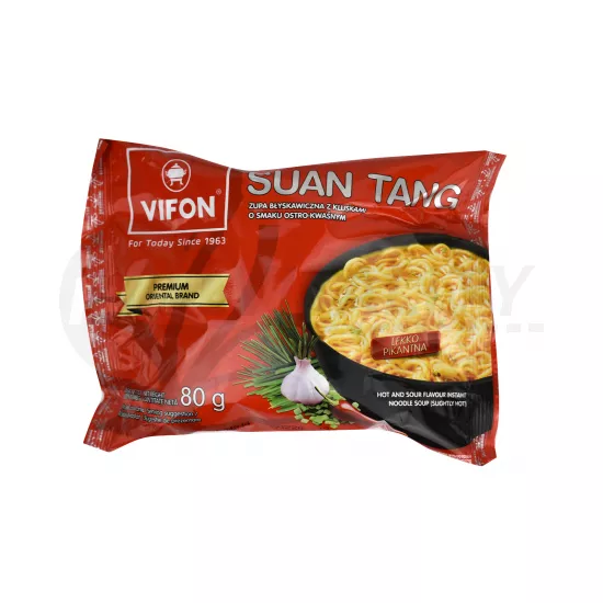 VIFON SUAN TANG PEKINGI INSTANT TÉSZTÁS LEVES (ENYHÉN CSÍPŐS) 80G