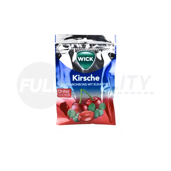 WICK CSERESZNYE ÉS EUKALIPTUSZ ÍZŰ TOROKCUKORKA CUKORMENTES 72G