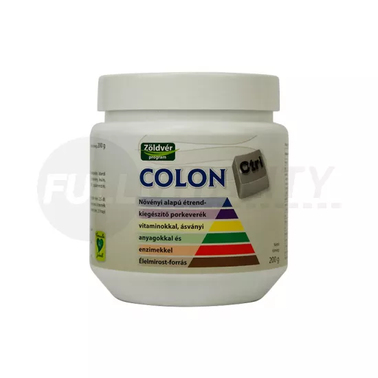 ZÖLDVÉR COLON CTRL NÖVÉNYI ALAPÚ PORKEVERÉK VITAMINOKKAL, ÁSVÁNYI ANYAGOKKAL 200G