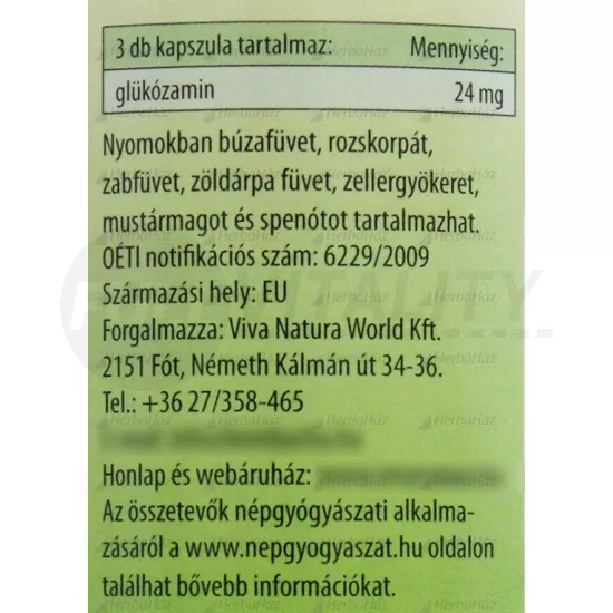 ZÖLDVÉR ZÖLDKAGYLÓ KAPSZULA 60+18DB