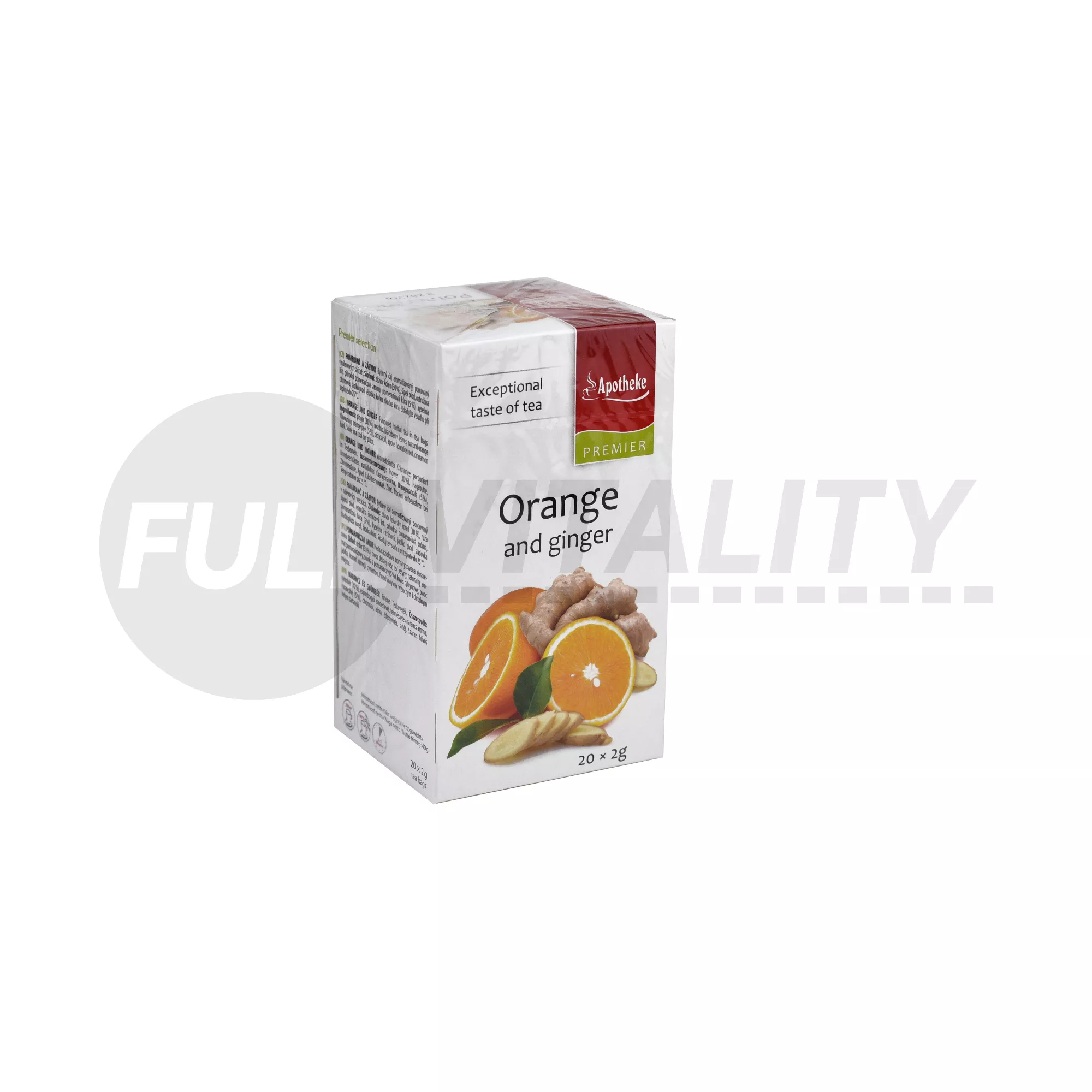 APOTHEKE TEA GYÖMBÉRES NARANCS FILTERES 20DB