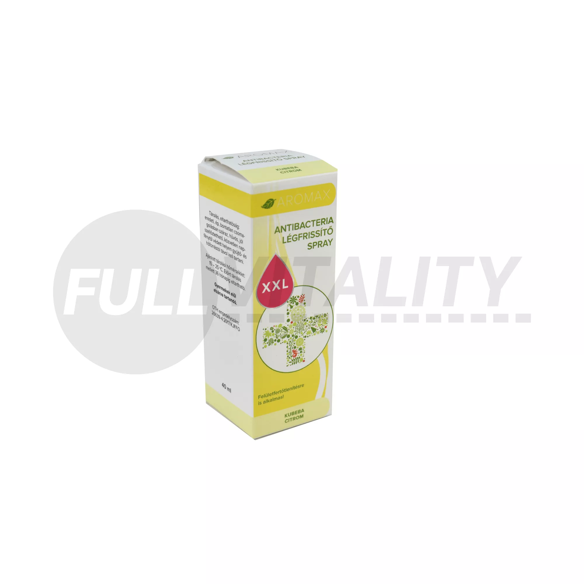 AROMAX ANTIBACTERIA KUBEBA-CITROM LÉGFRISSÍTŐ SPRAY 40ML