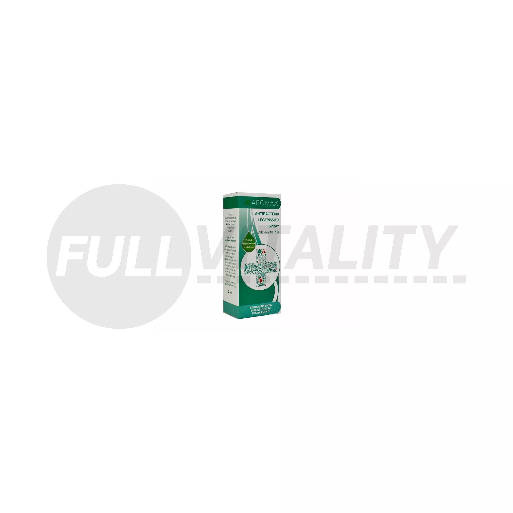AROMAX LÉGFRISSÍTŐ SPRAY ANTIBACTERIA BORSMENTA-EUKALIPTUSZ ROZMARING 20ML