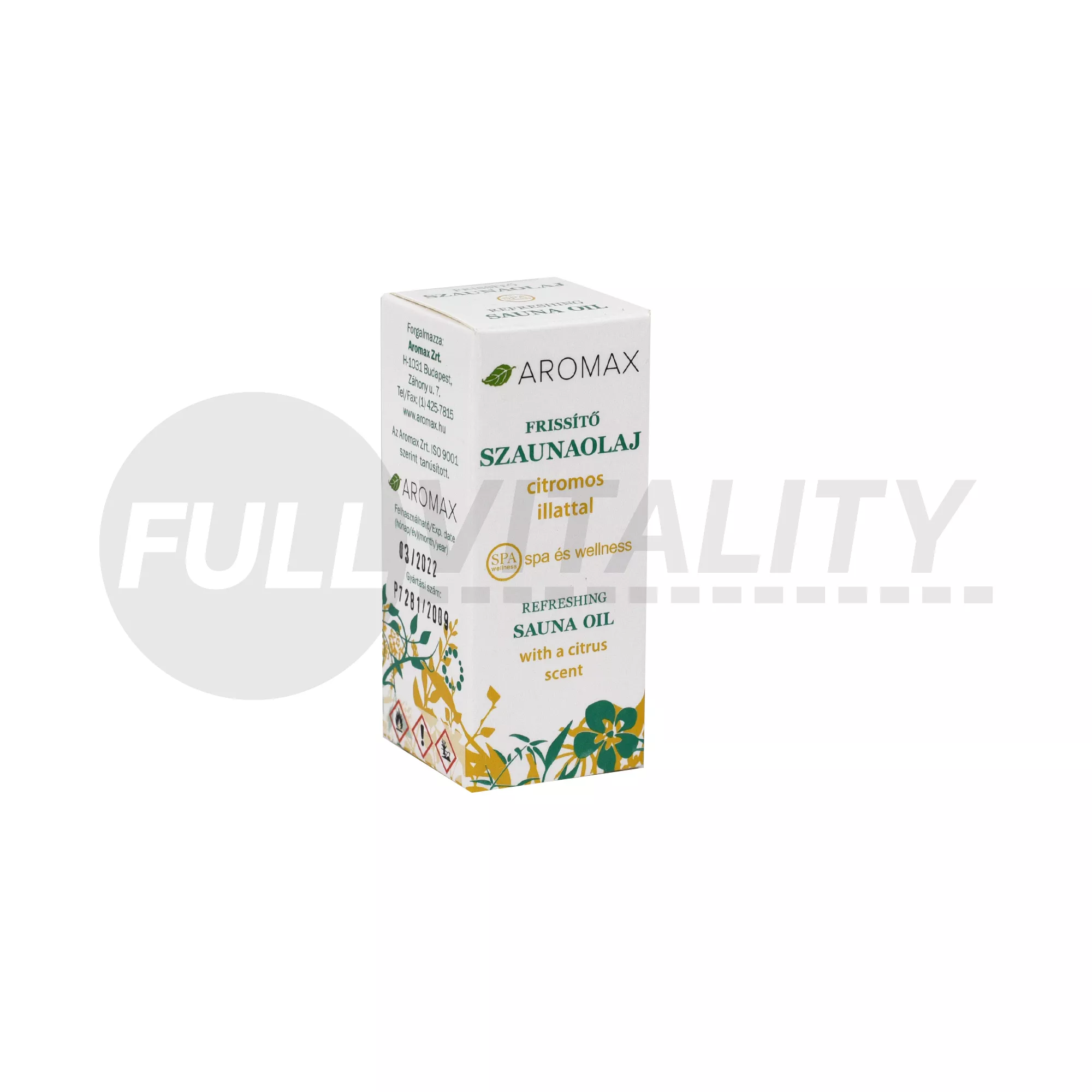 AROMAX SZAUNAOLAJ FRISSÍTŐ 10ML