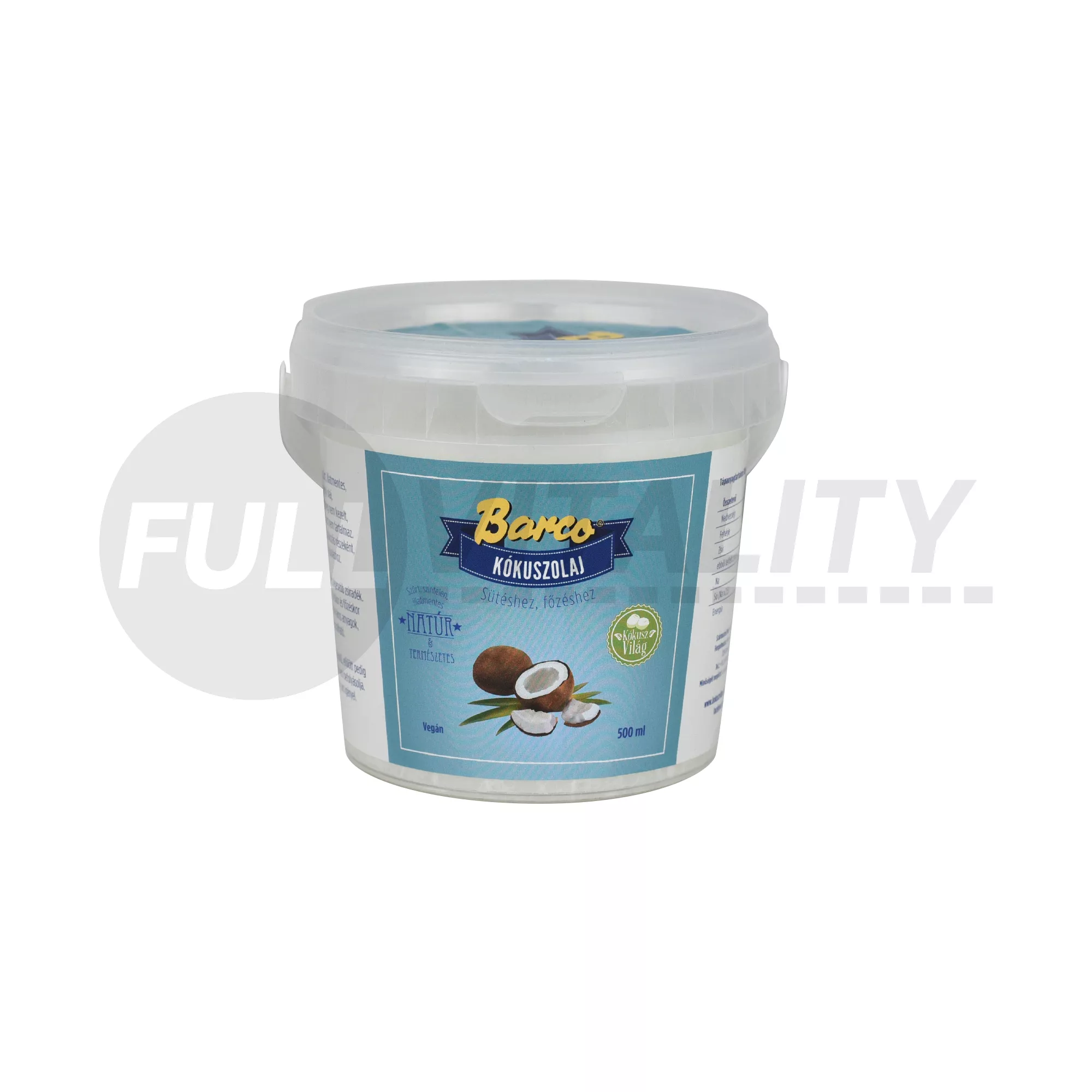 BARCO KÓKUSZOLAJ (VÖDÖRBEN) 500ML