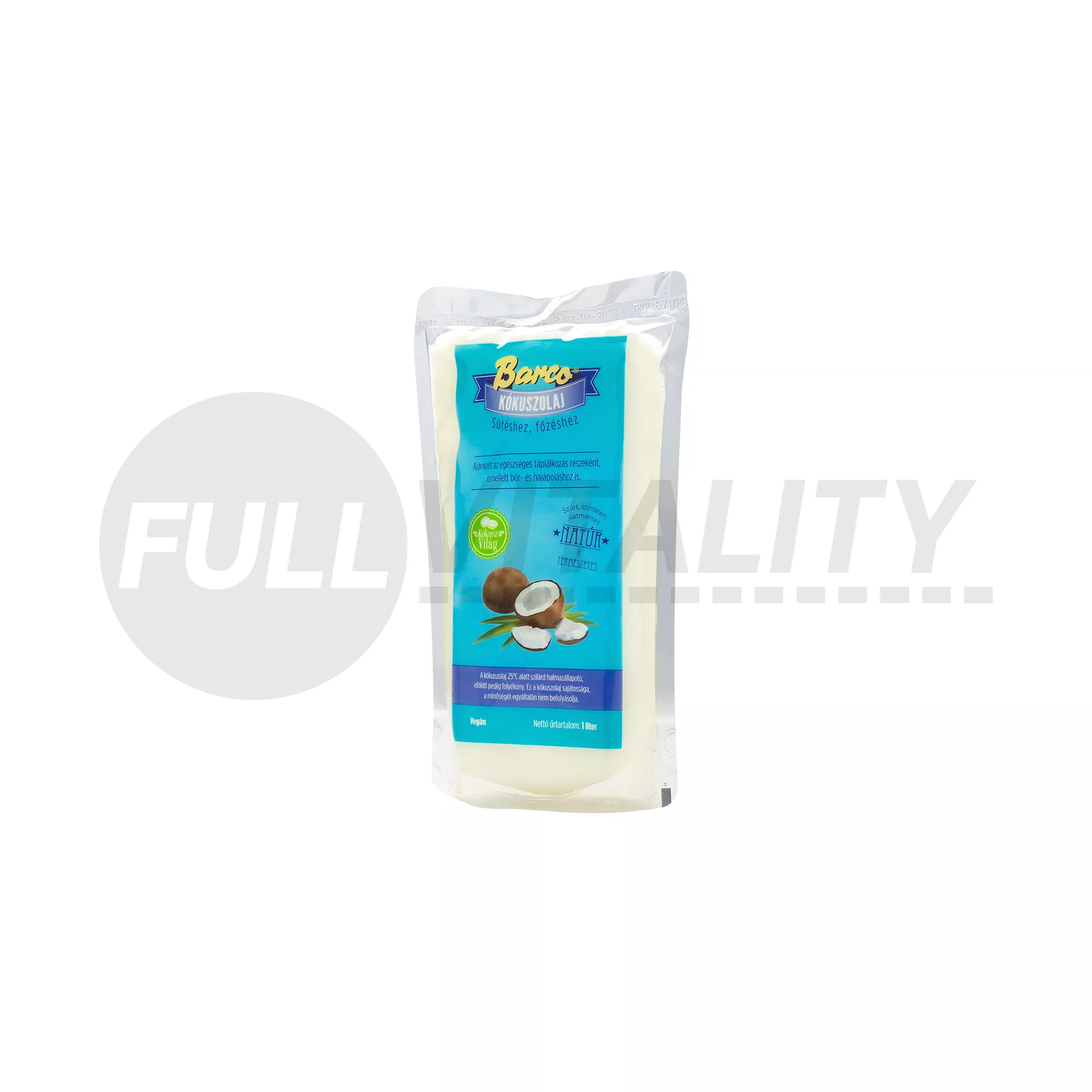 BARCO KÓKUSZOLAJ ZACSKÓS 1000ML
