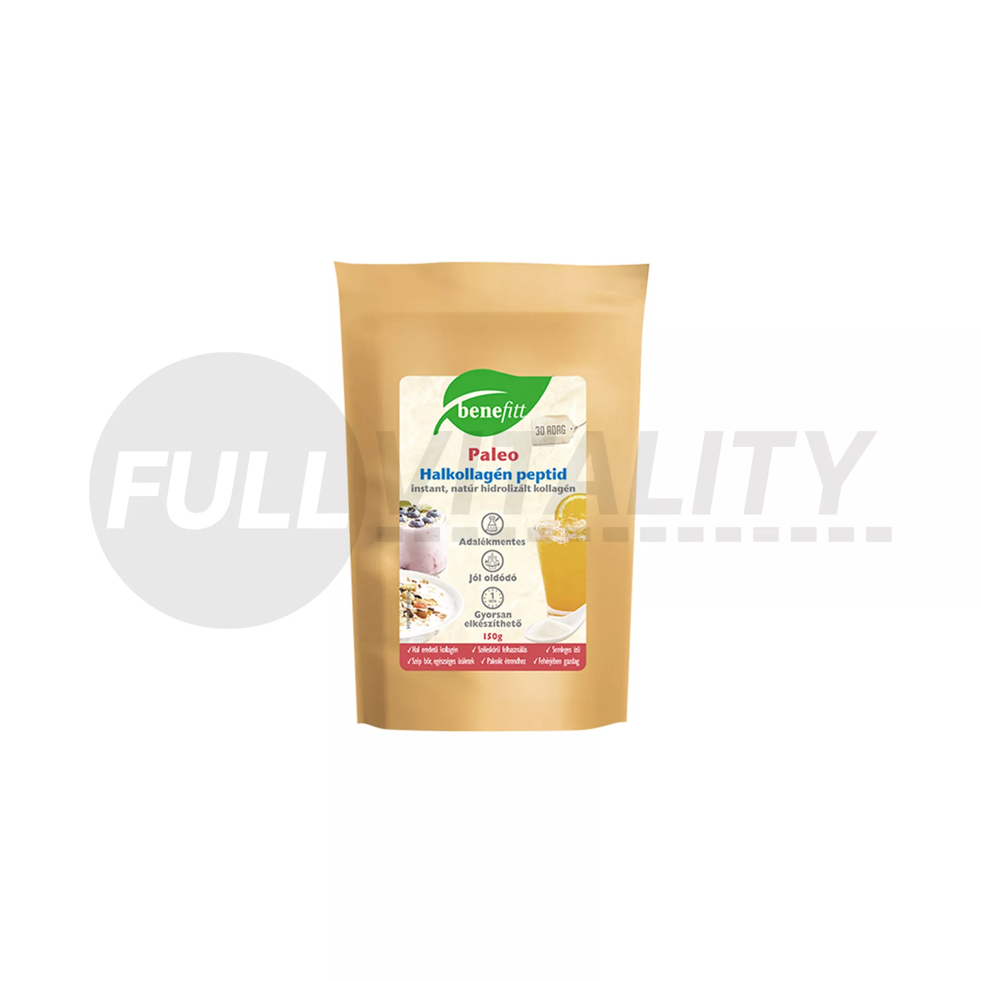 BENEFITT PALEO HALKOLLAGÉN PEPTID INSTANT NATÚR HIDROLIZÁLT KOLLAGÉN 150G