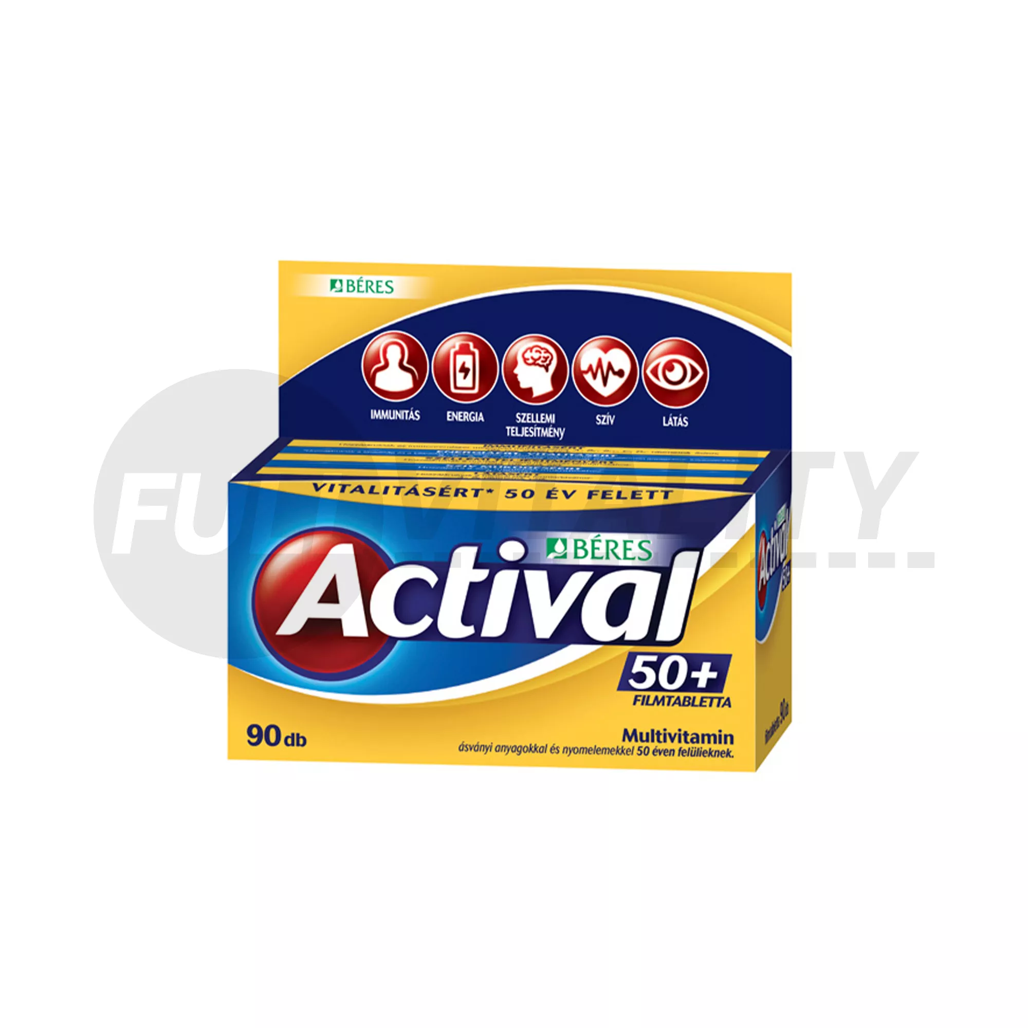 BÉRES ACTIVAL 50+ FILMTABLETTA  90DB