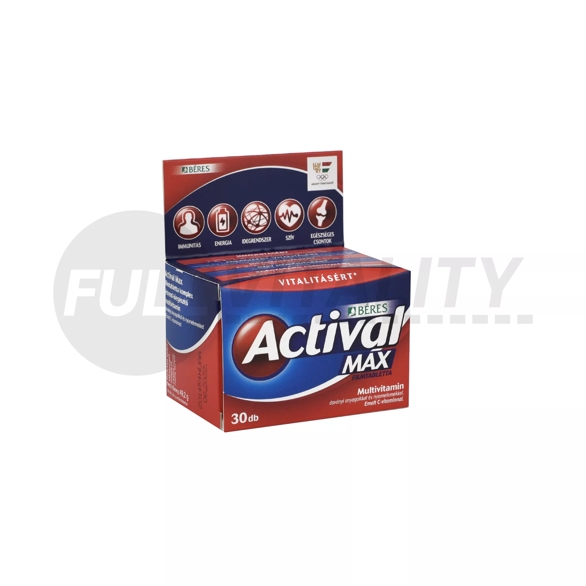 BÉRES ACTIVAL MAX FILMTABLETTA 30DB