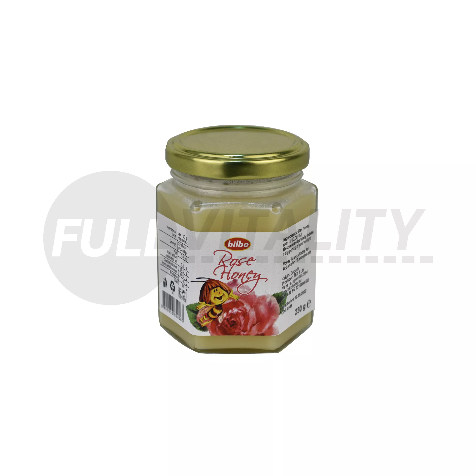 BILBO NYERS RÓZSA MÉZ 230G