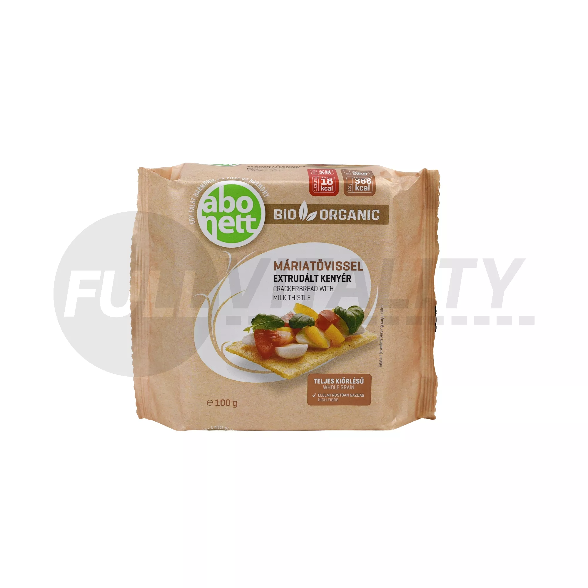 BIO ABONETT EXTRUDÁLT KENYÉR MÁRIATÖVISSEL 100G