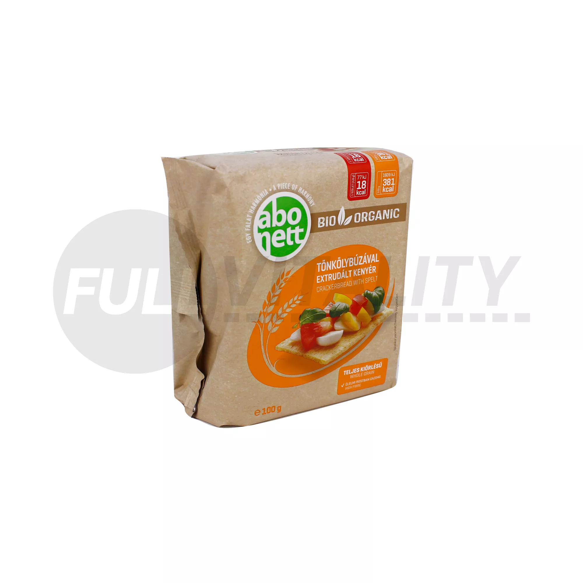 BIO ABONETT EXTRUDÁLT KENYÉR TÖNKÖLYBÚZÁVAL 100G