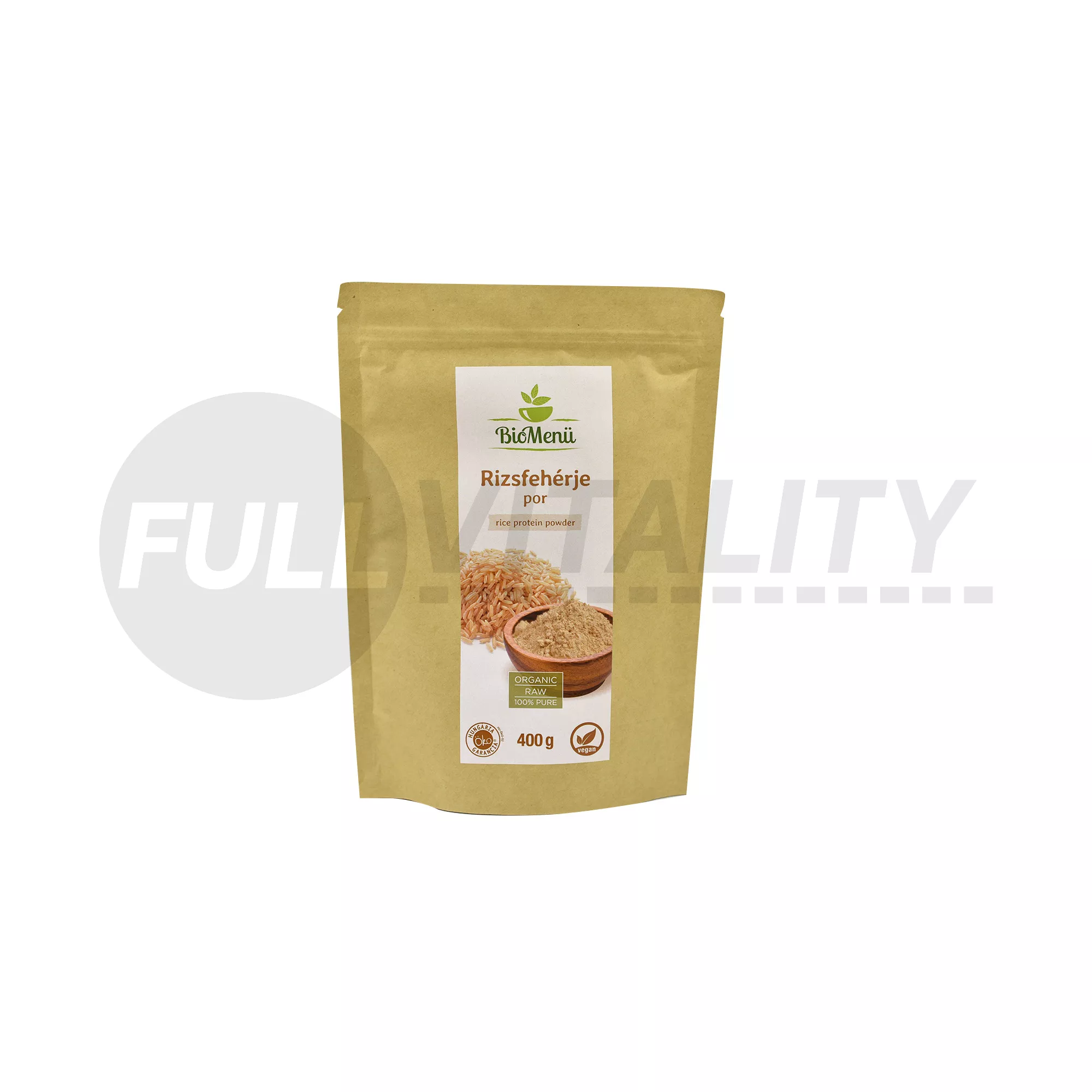 BIO BIOMENÜ RIZSFEHÉRJE POR 400G