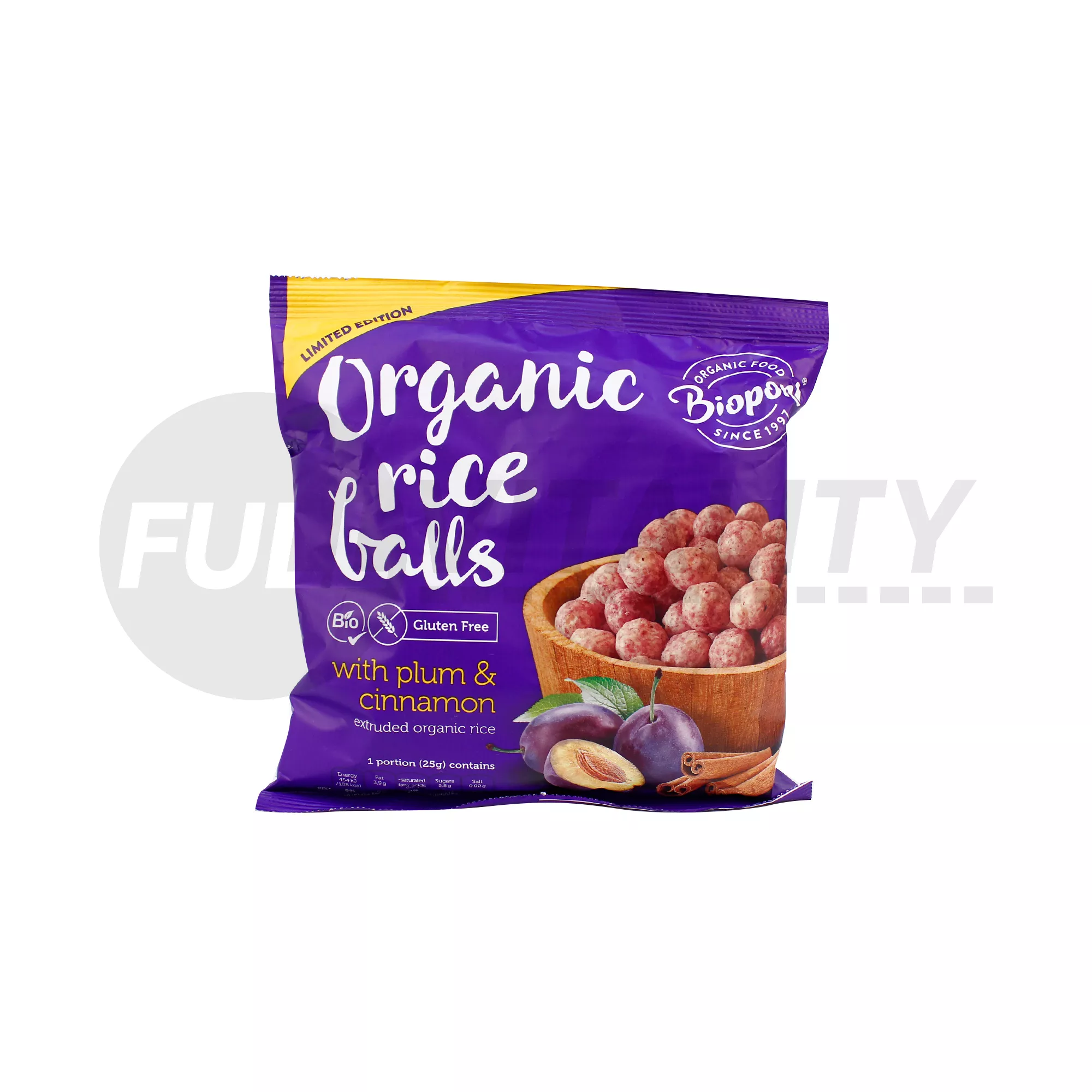 BIO BIOPONT EXTRUDÁLT RIZSGOLYÓ SZILVÁVAL ÉS FAHÉJJAL 55G