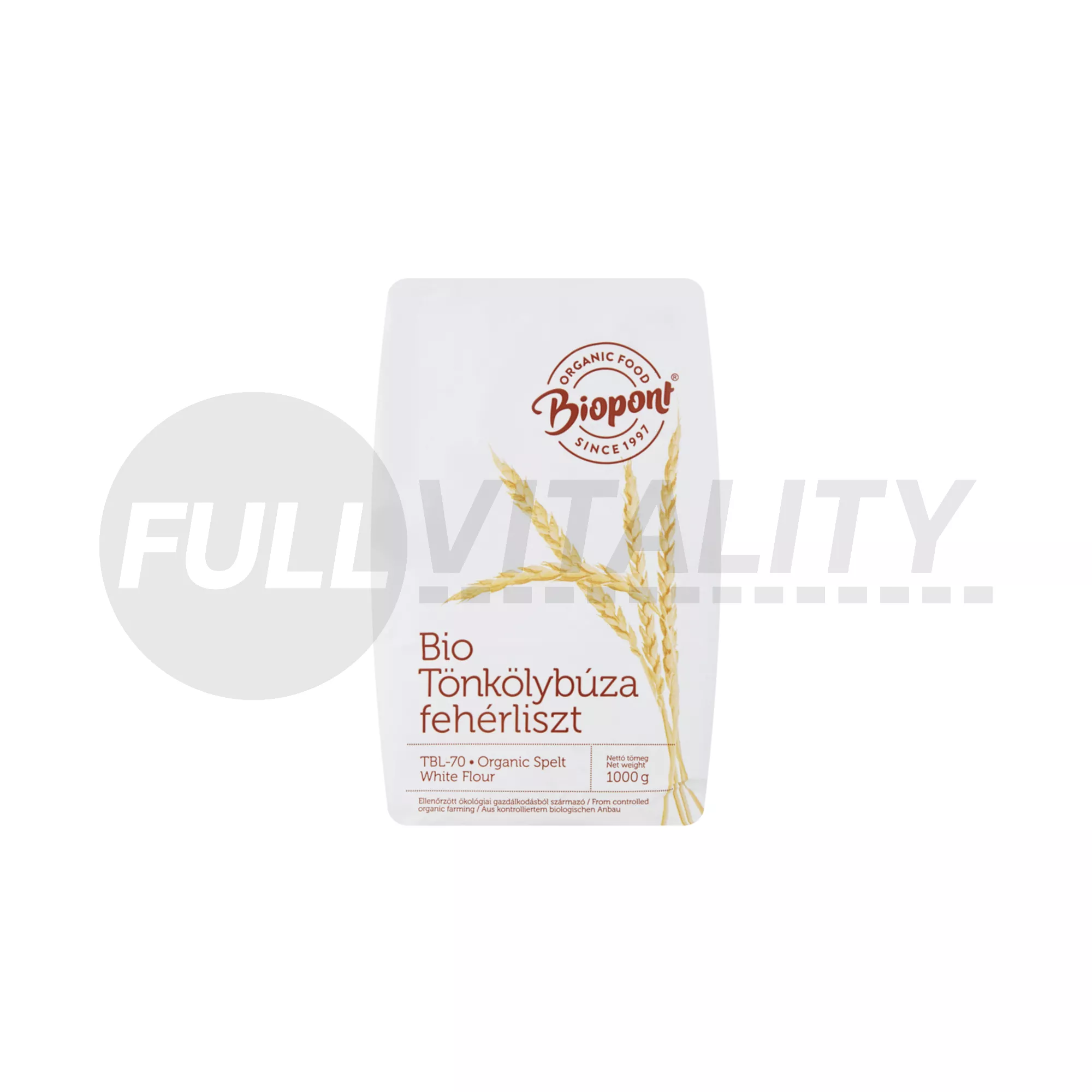 BIO BIOPONT FEHÉR TÖNKÖLYBÚZALISZT (TBL-80) 1000G