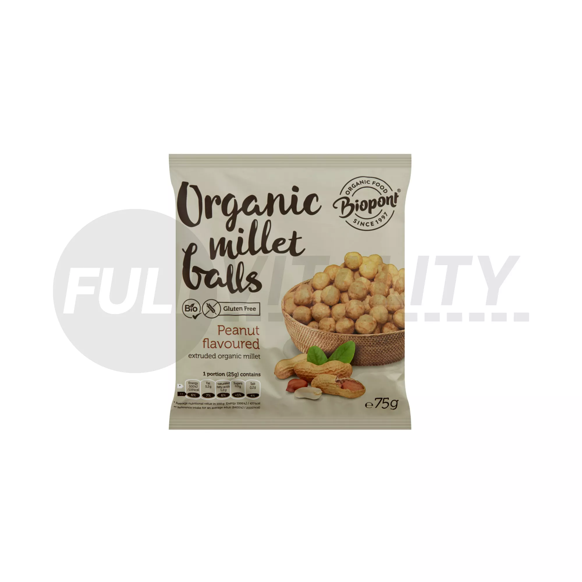 BIO BIOPONT EXTRUDÁLT KÖLESGOLYÓ FÖLDIMOGYORÓS 75G