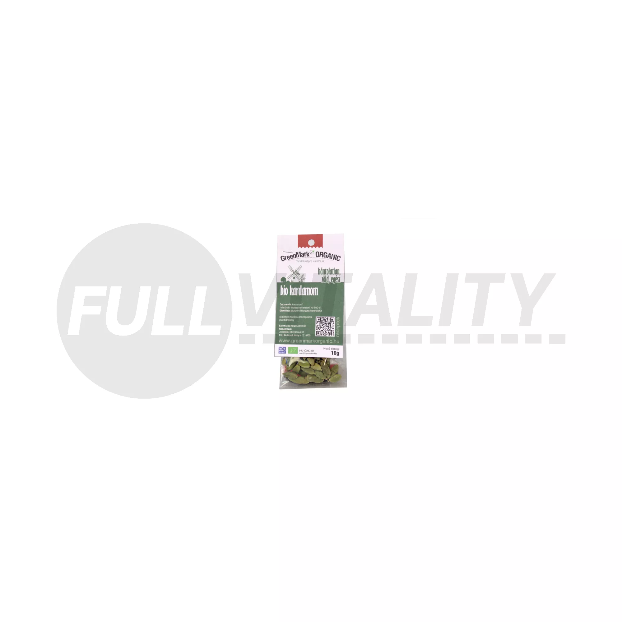 BIO GREENMARK KARDAMOM, HÁNTOLATLAN ZÖLD EGÉSZ 10G