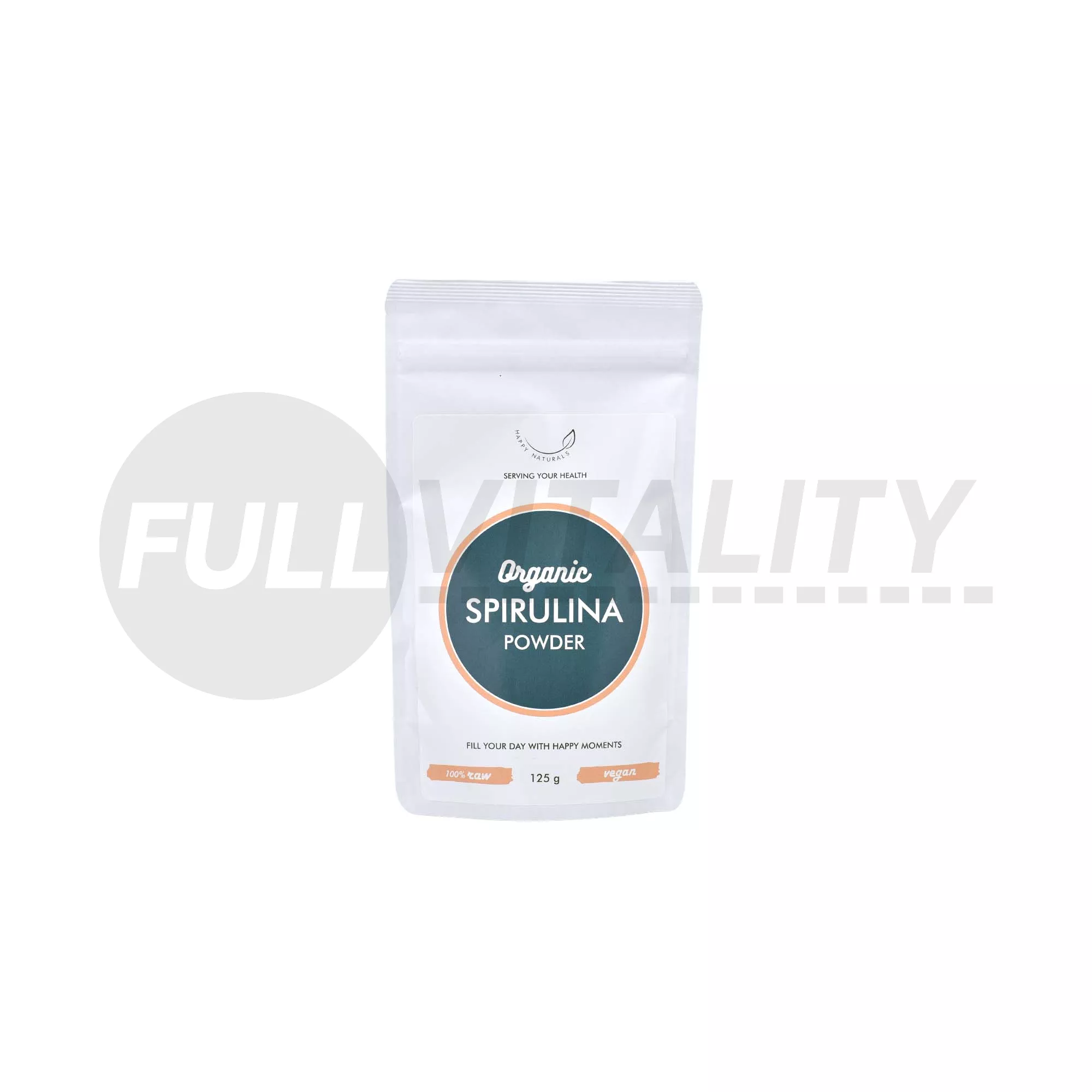 BIO HAPPY NATURALS ORGANIC SPIRULINA POR 125G