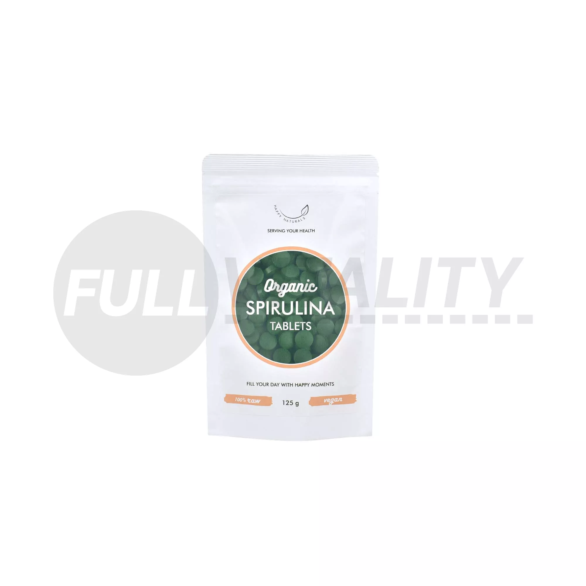 BIO HAPPY NATURALS ORGANIC SPIRULINA TABLETTA 125G