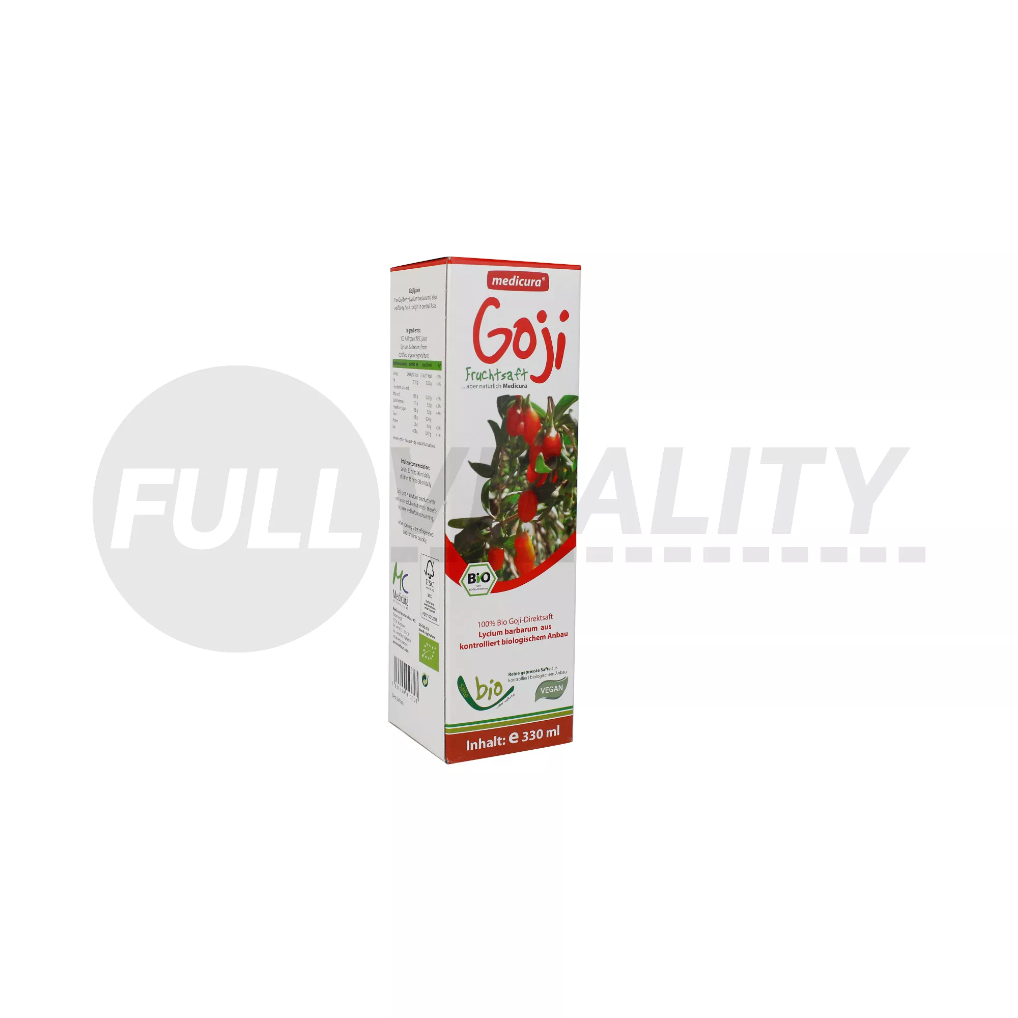 BIO MEDICURA GOJI 100% GYÜMÖLCSLÉ 330ML