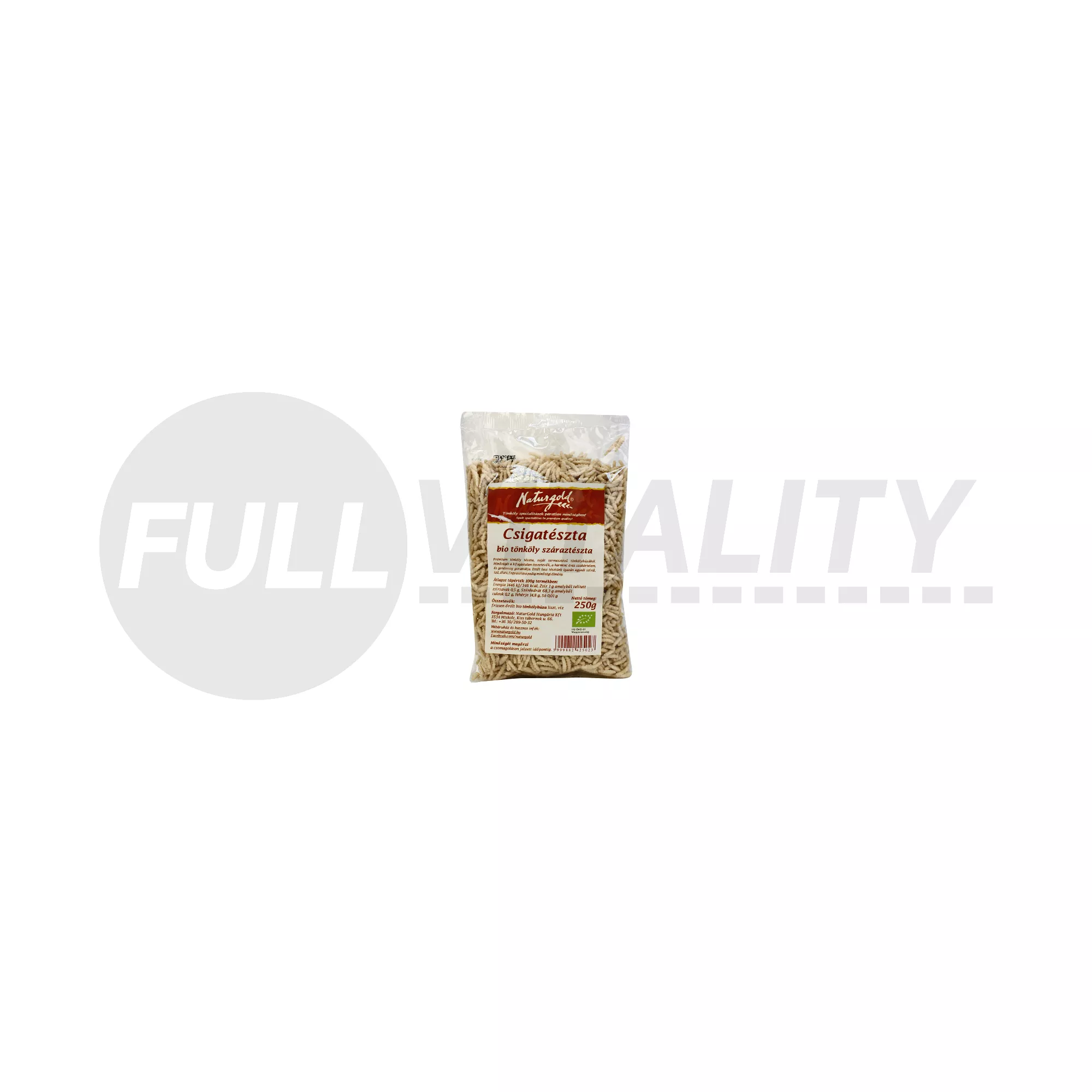 BIO NATURGOLD TÖNKÖLY FEHÉR TÉSZTA CSIGA 250G