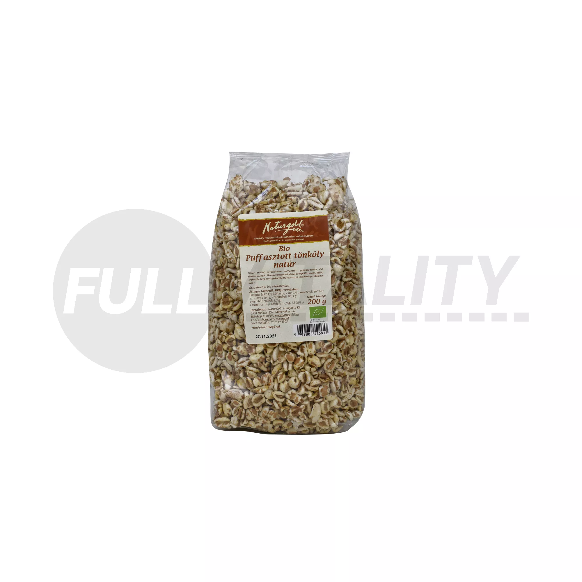 BIO NATURGOLD TÖNKÖLYPUFFANCS NATÚR 200G