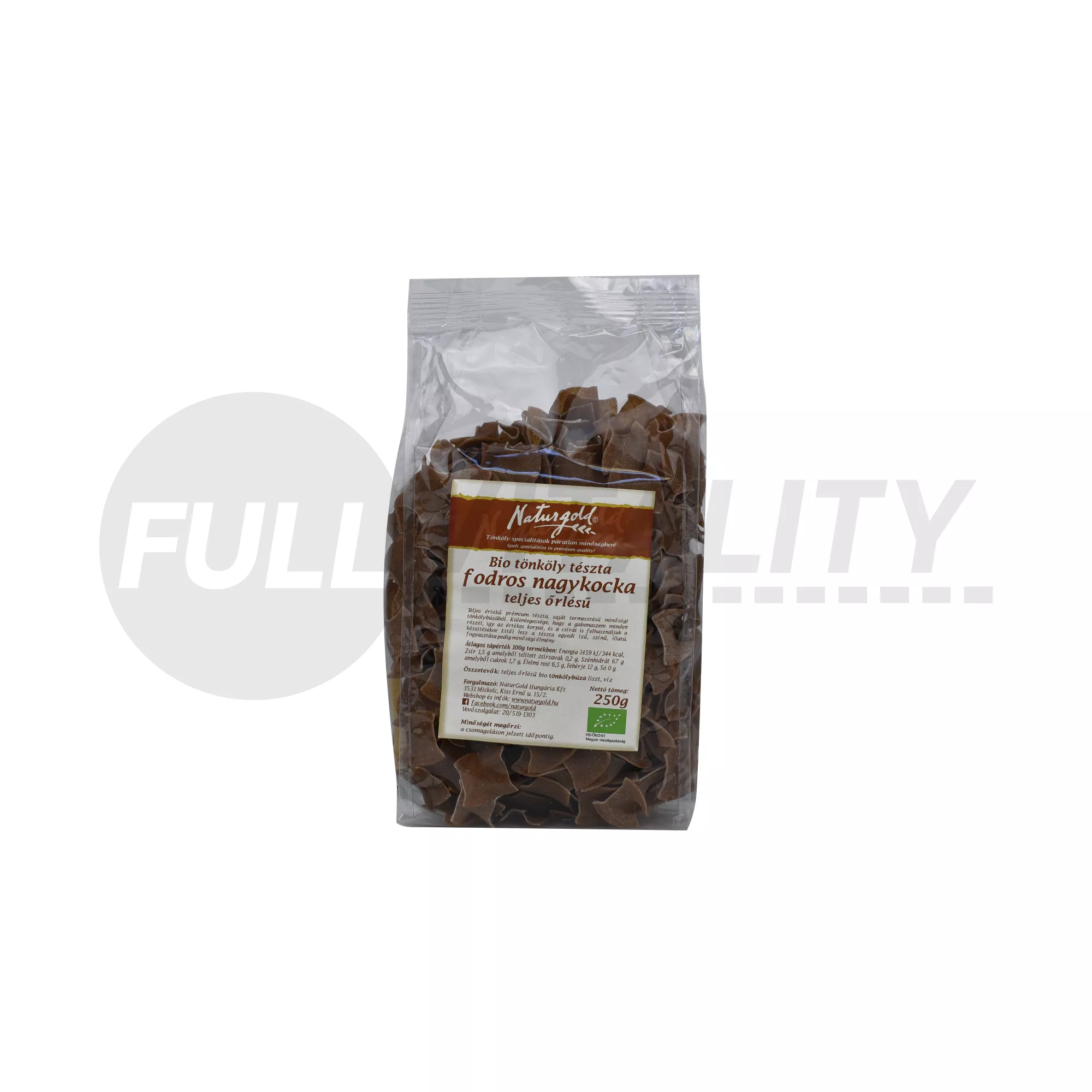 BIO NATURGOLD TÖNKÖLY FODROS NAGYKOCKA TELJES KIŐRLÉSŰ TÉSZTA  250G