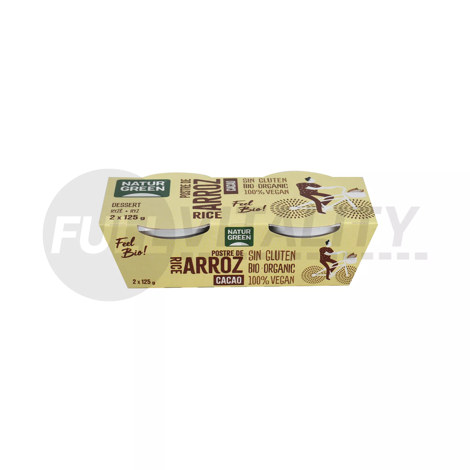 BIO NATURGREEN RIZSDESSZERT CSOKOLÁDÉ 2X125G