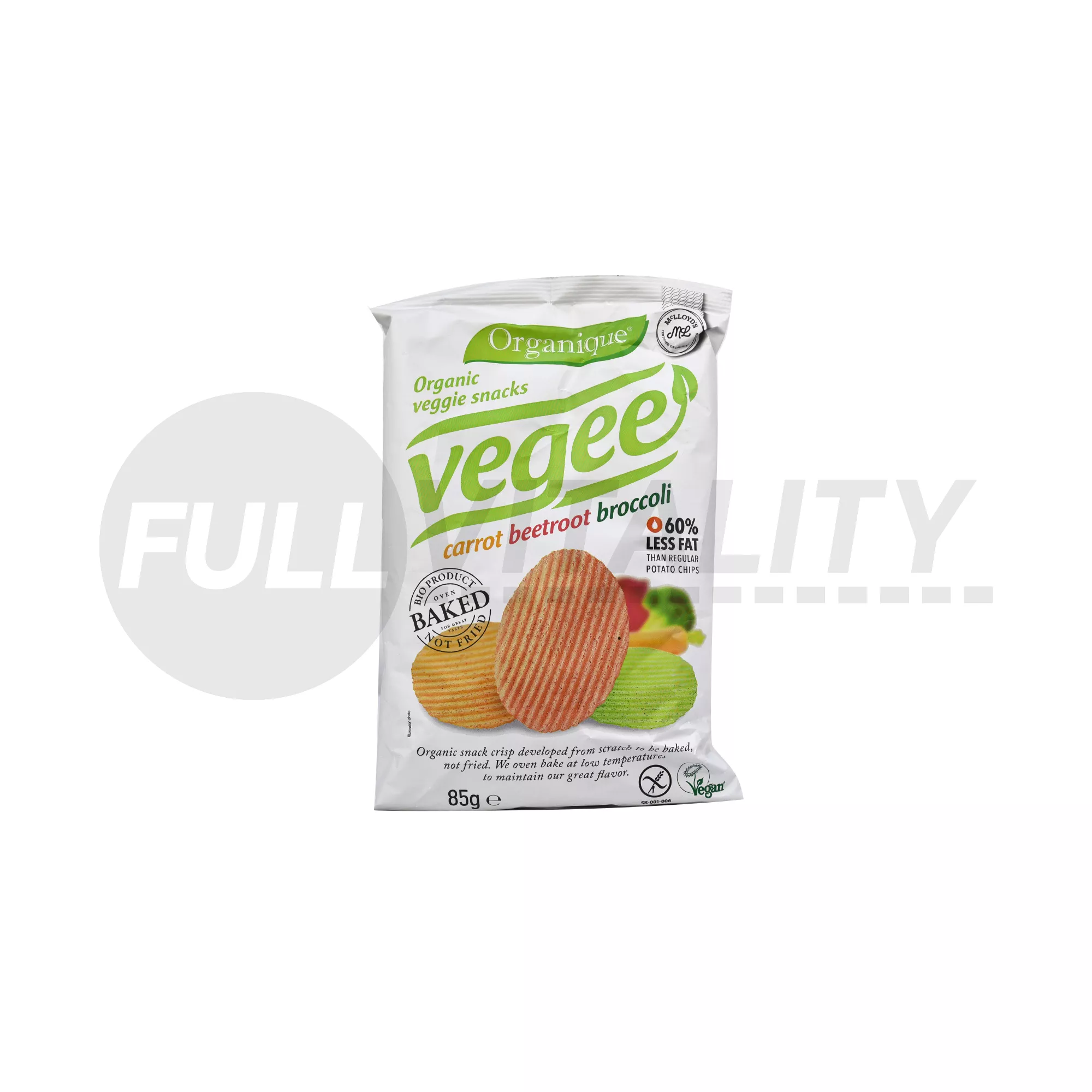 BIO MCLLOYDS ORGANIQUE VEGEE BURGONYÁS SNACK ZÖLDSÉGES 85G