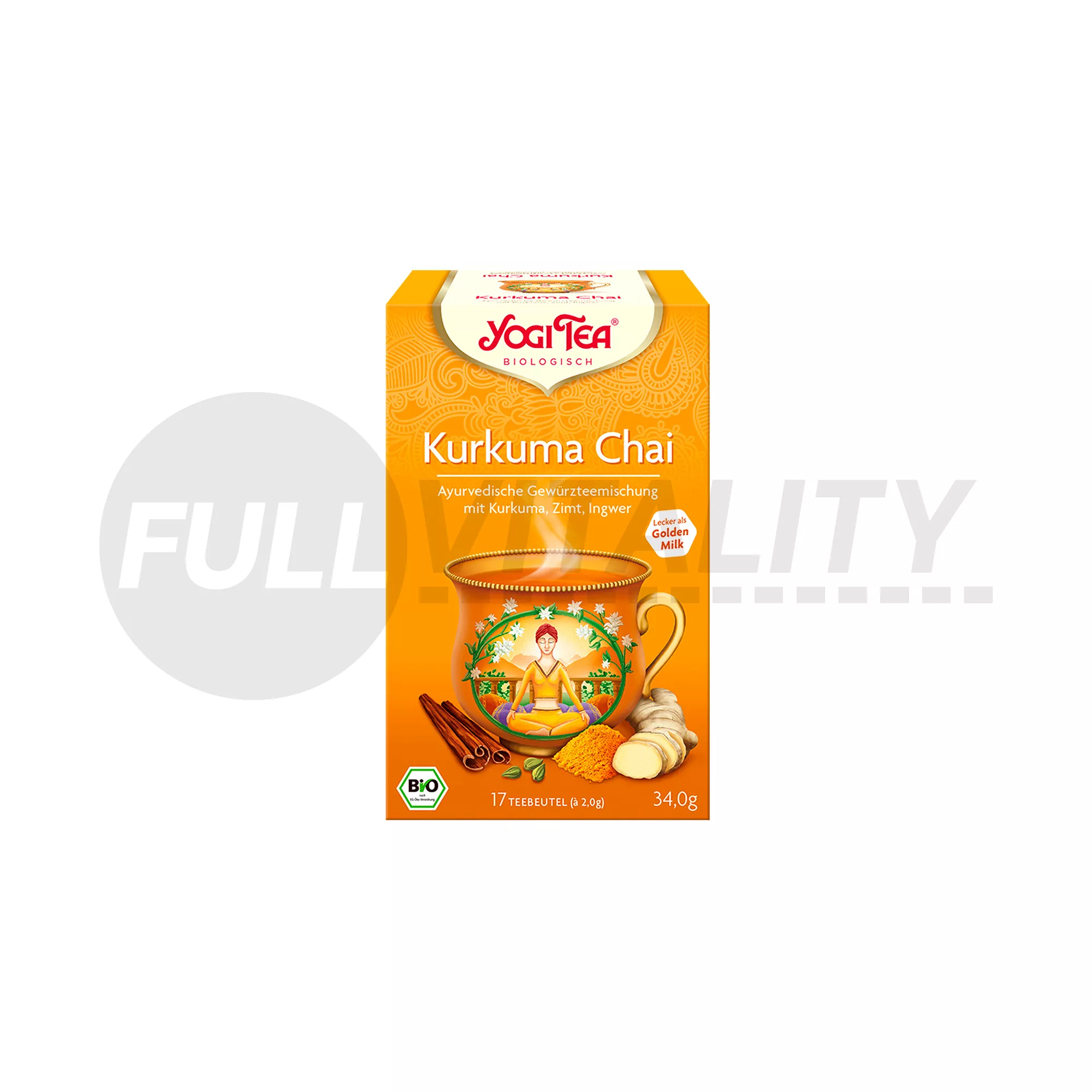 BIO YOGI AYURVÉDA KURKUMÁS CHAI TEA FILTERES 17DB