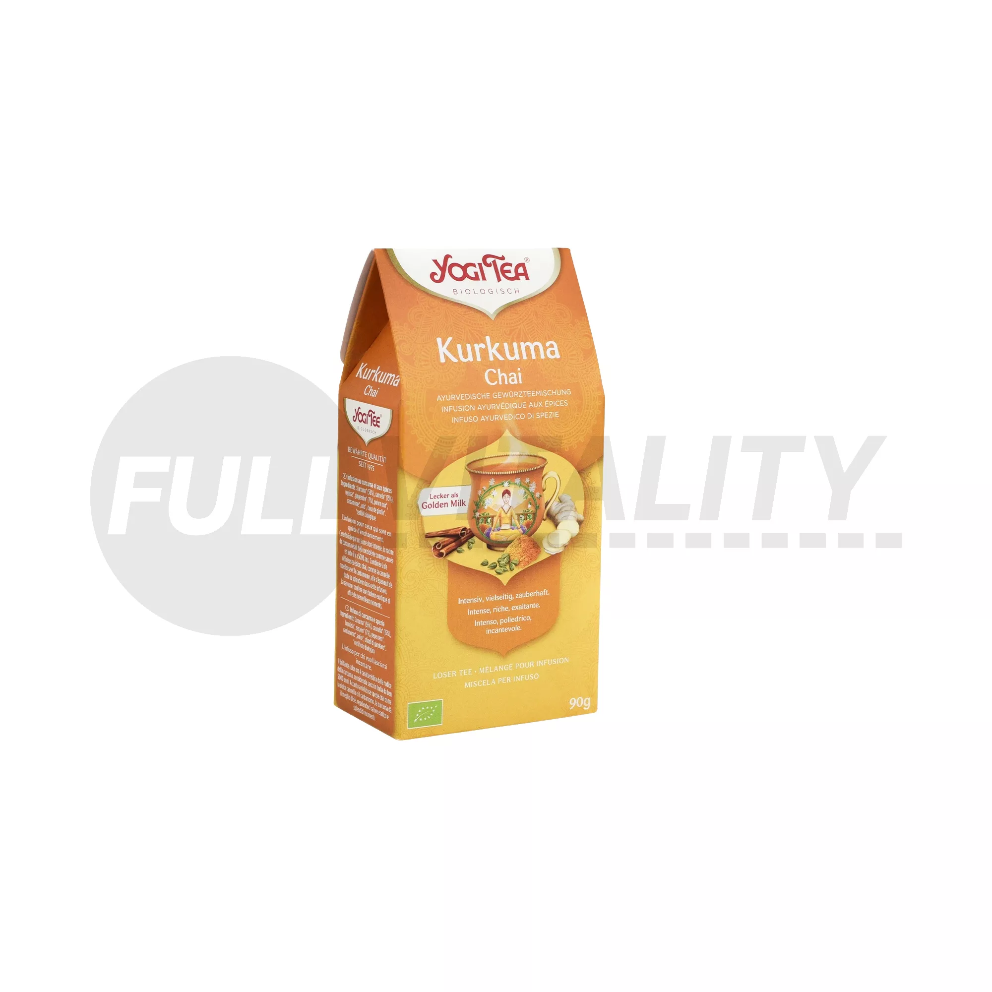 BIO YOGI TEA KURKUMA CHAI SZÁLAS TEA 90G