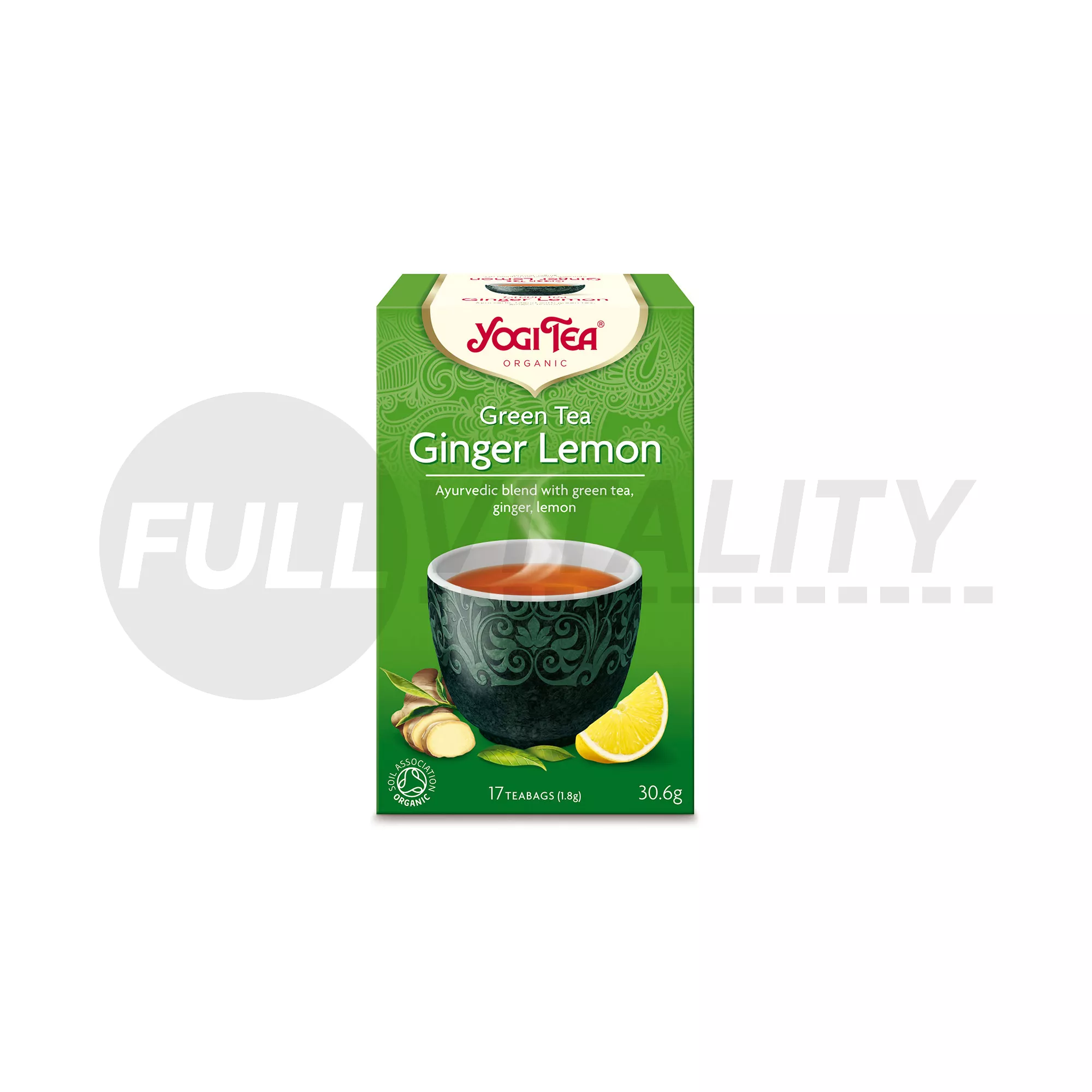 BIO YOGI TEA ZÖLD TEA GYÖMBÉRREL ÉS CITROMMAL 17DB