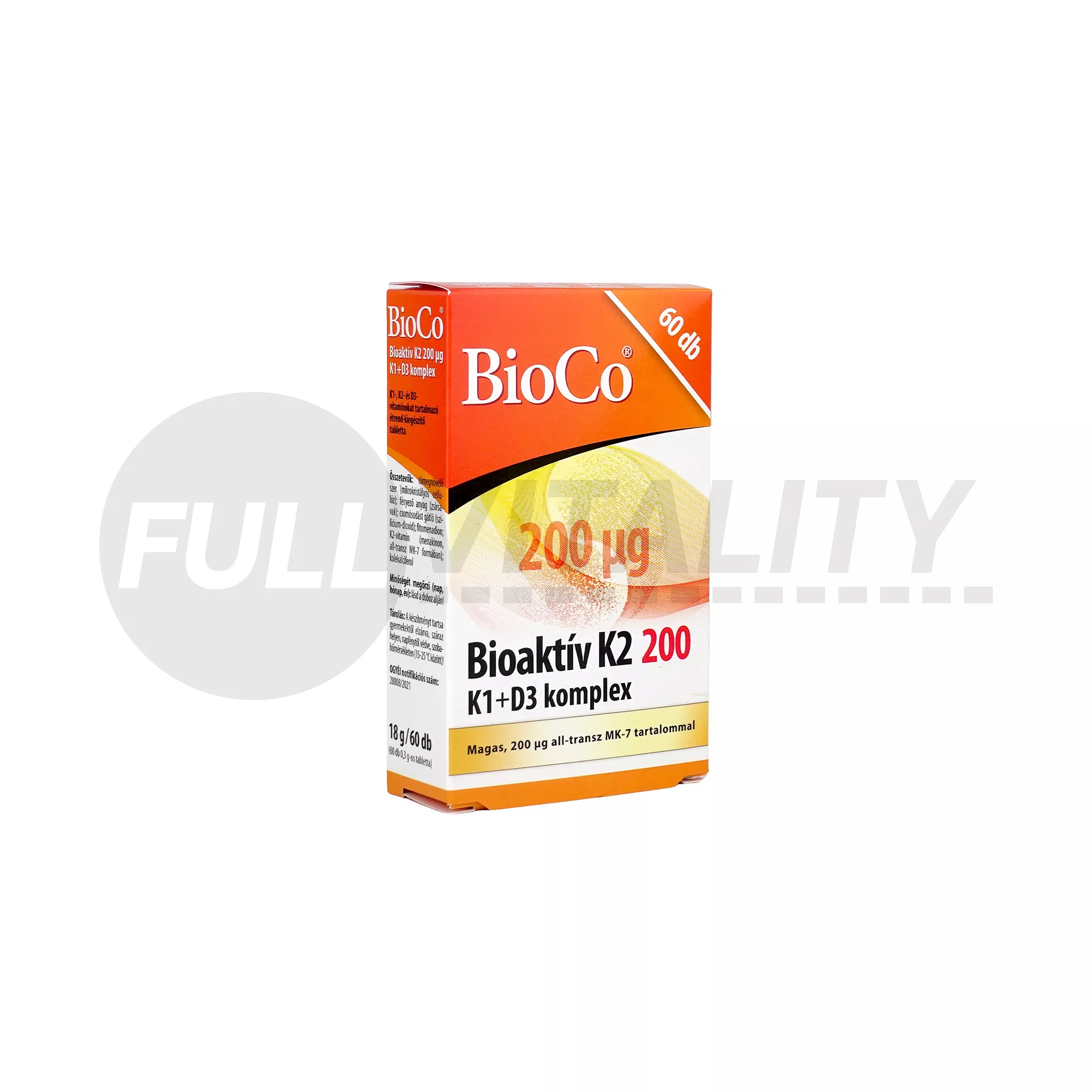 BIOCO BIOAKTÍV K2 200 K1+D3 KOMPLEX TABLETTA 60DB