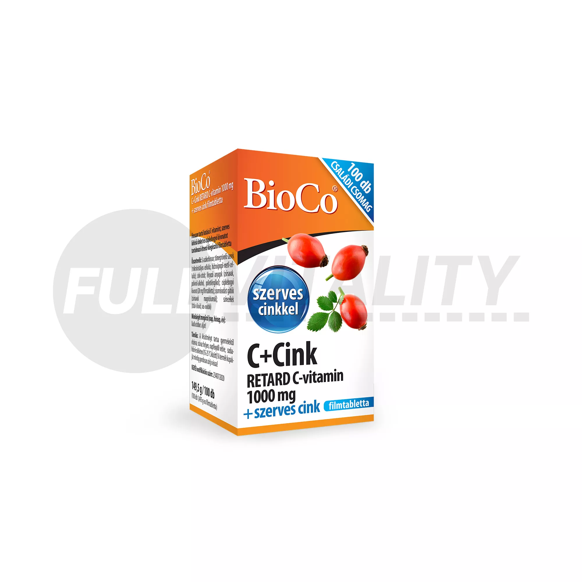 BIOCO C+CINK RETARD C-VITAMIN 1000MG 100DB