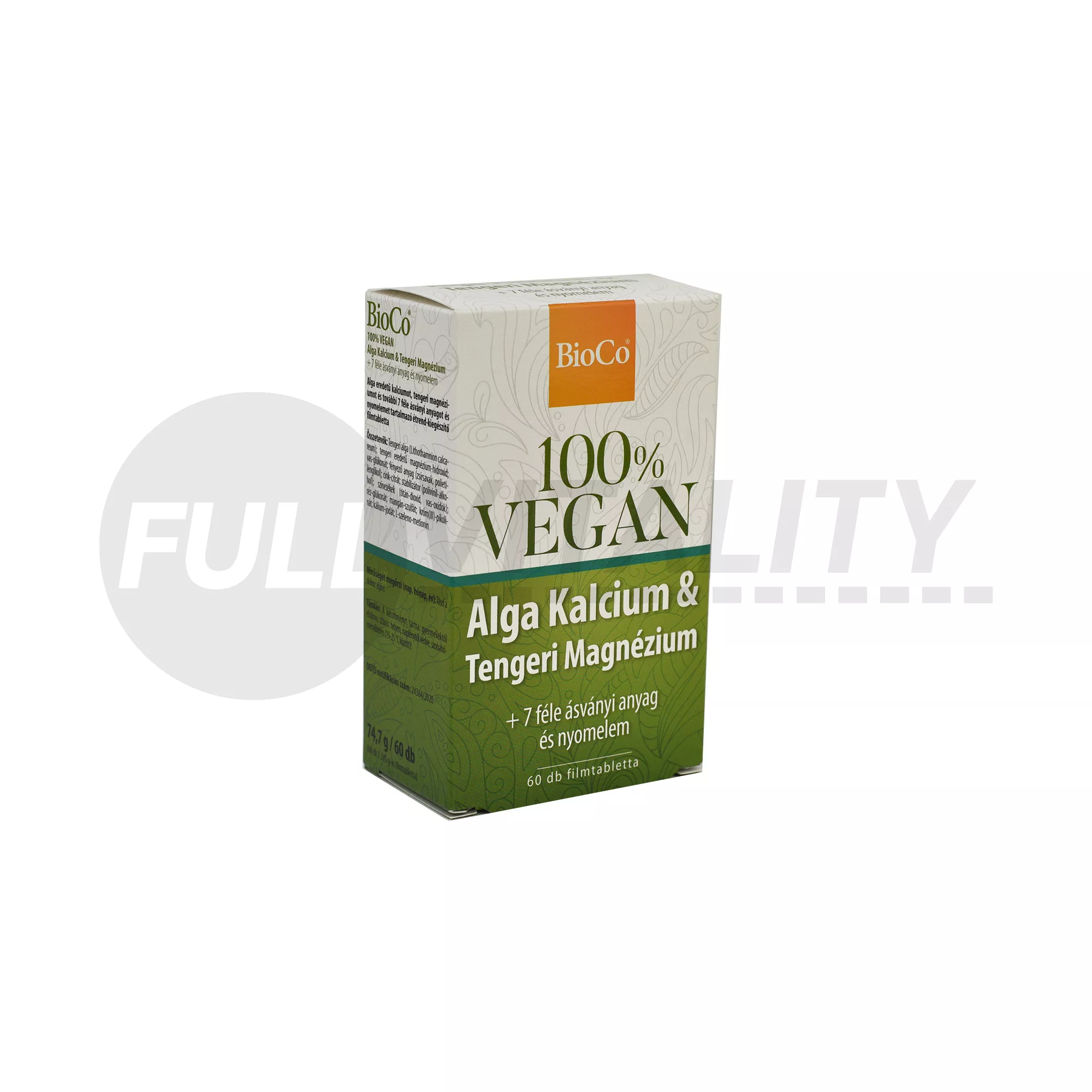 BIOCO VEGAN ALGA KALCIUM-TENGERI MAGNÉZIUM 60DB