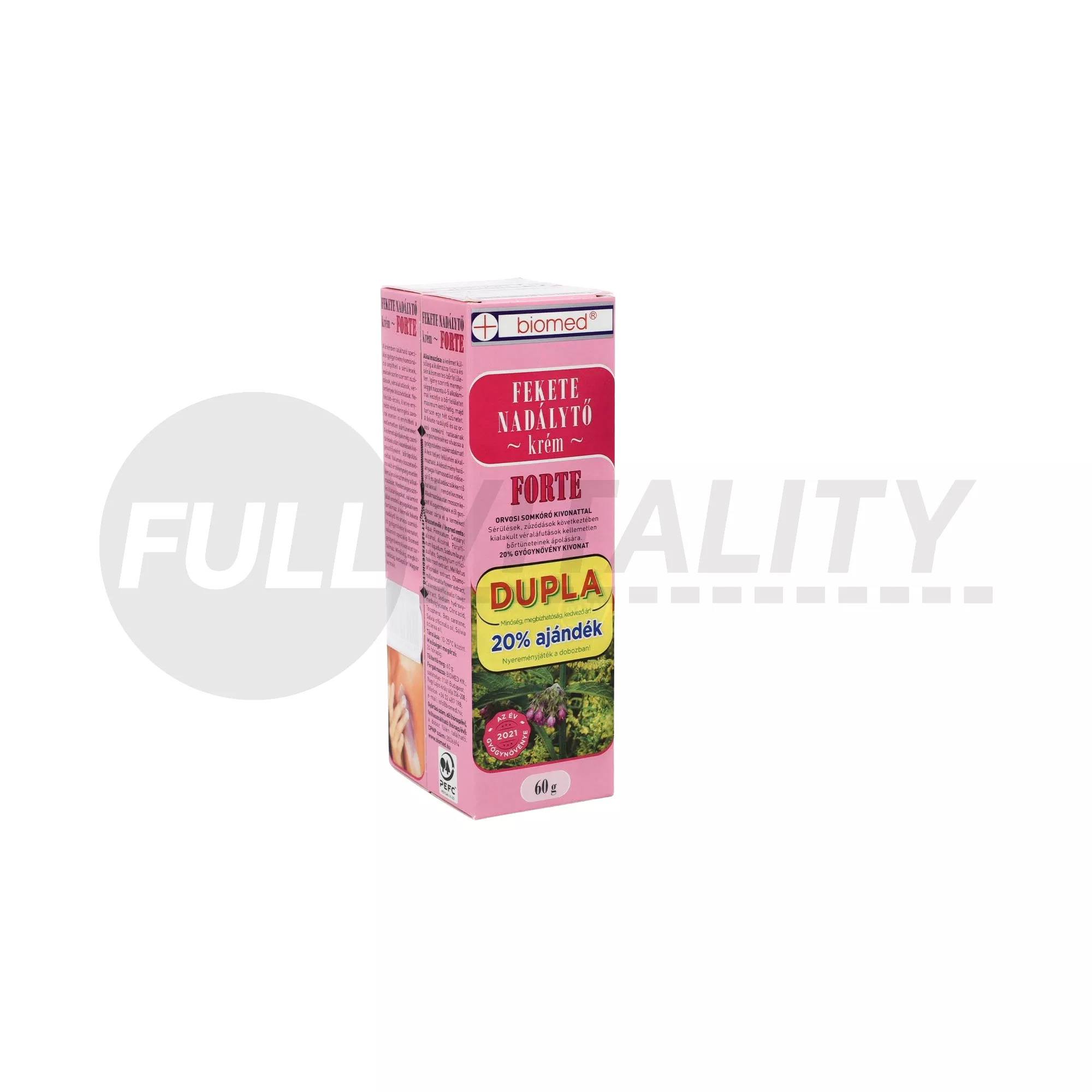 BIOMED FEKETE NADÁLYTŐ KRÉM FORTE DUPLA 2X60G