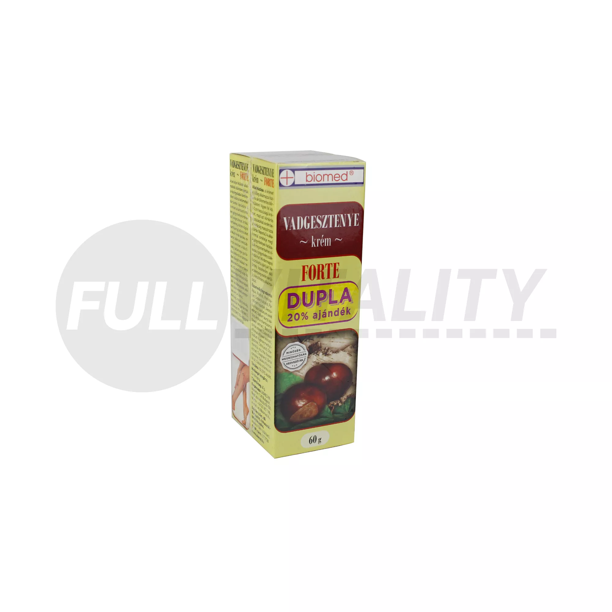BIOMED VADGESZTENYE KRÉM FORTE DUPLA 2X60G