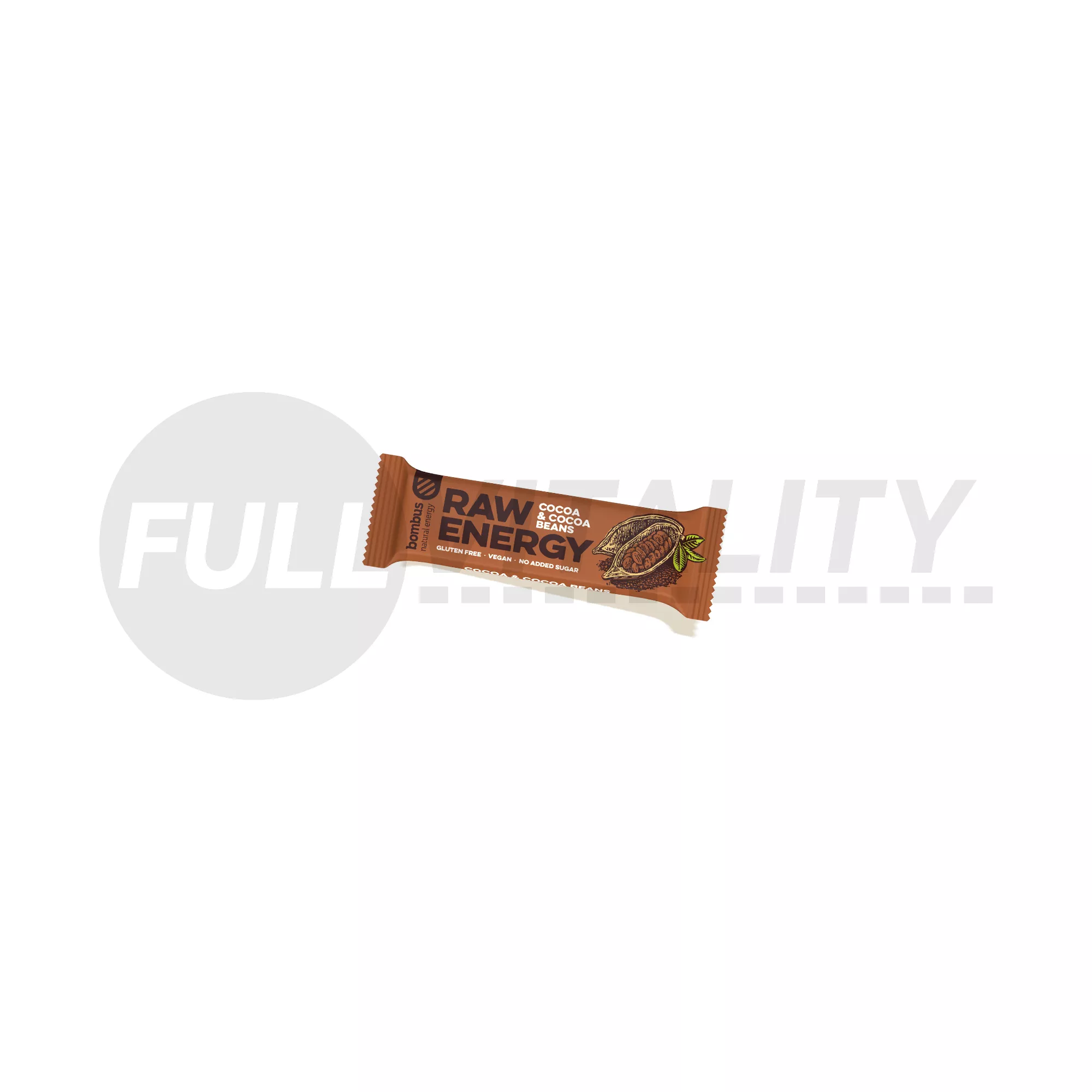 GLUTÉNMENTES BOMBUS RAW ENERGY KAKAÓ-KAKAÓBAB SZELET 50G