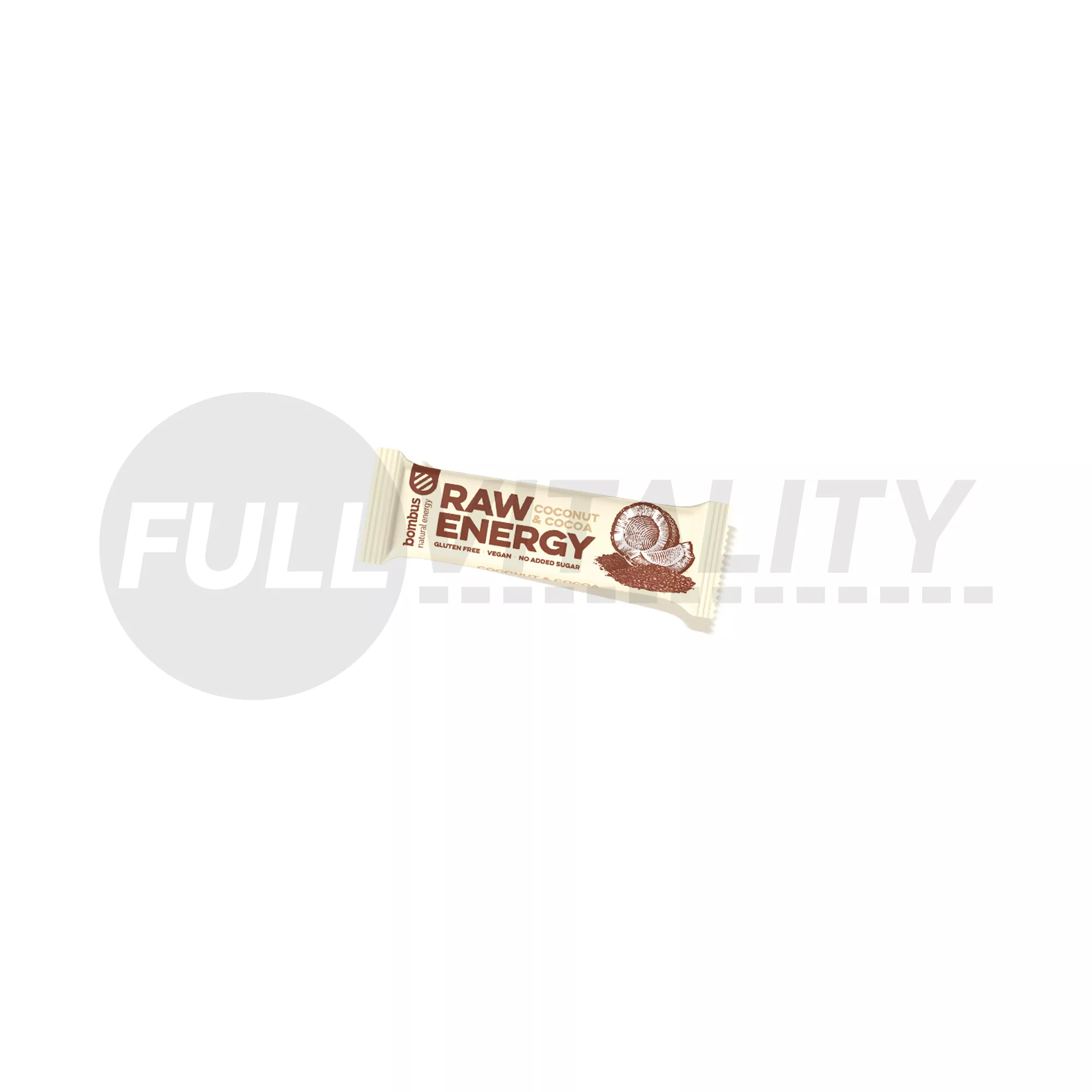 GLUTÉNMENTES BOMBUS RAW ENERGY KÓKUSZ-KAKAÓ SZELET 50G