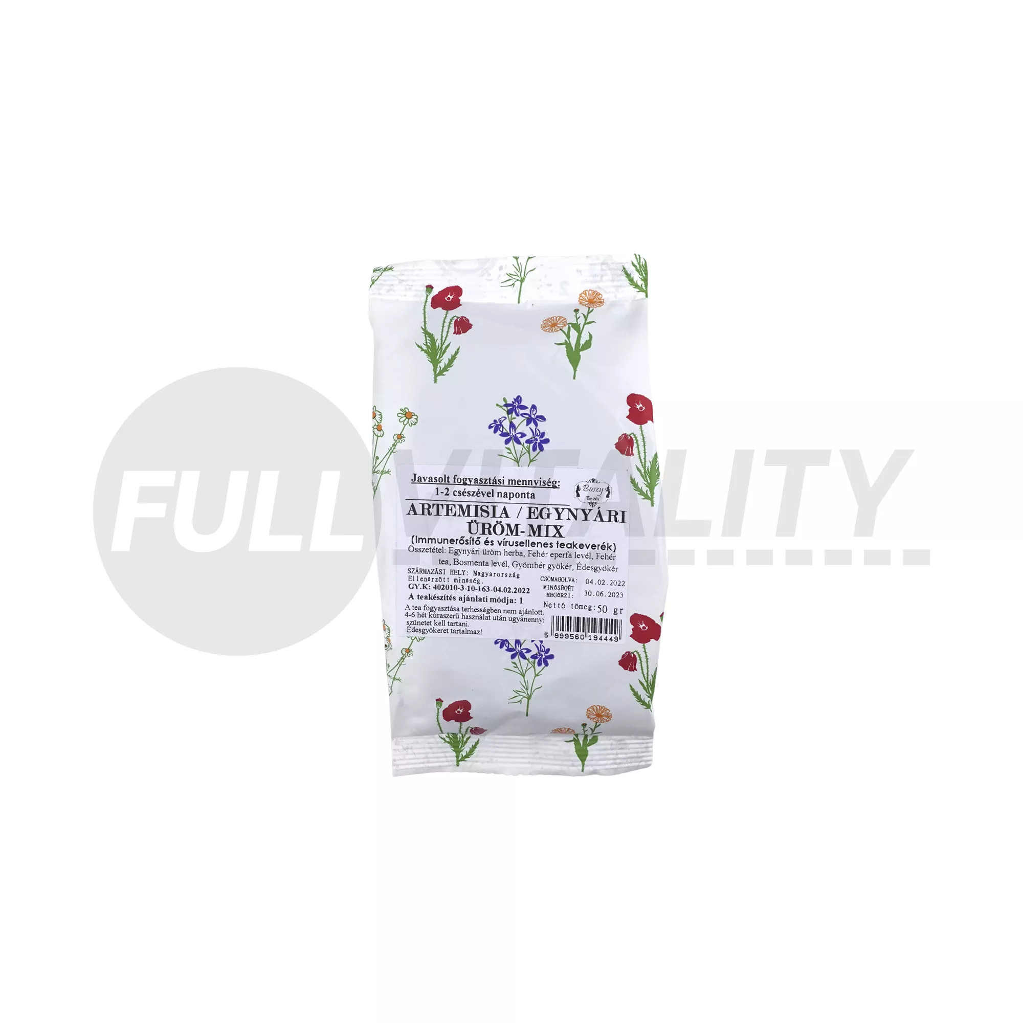 BOSZY TEA ARTEMISIA/EGYNYÁRI ÜRÖM-MIX TEAKEVERÉK 50G