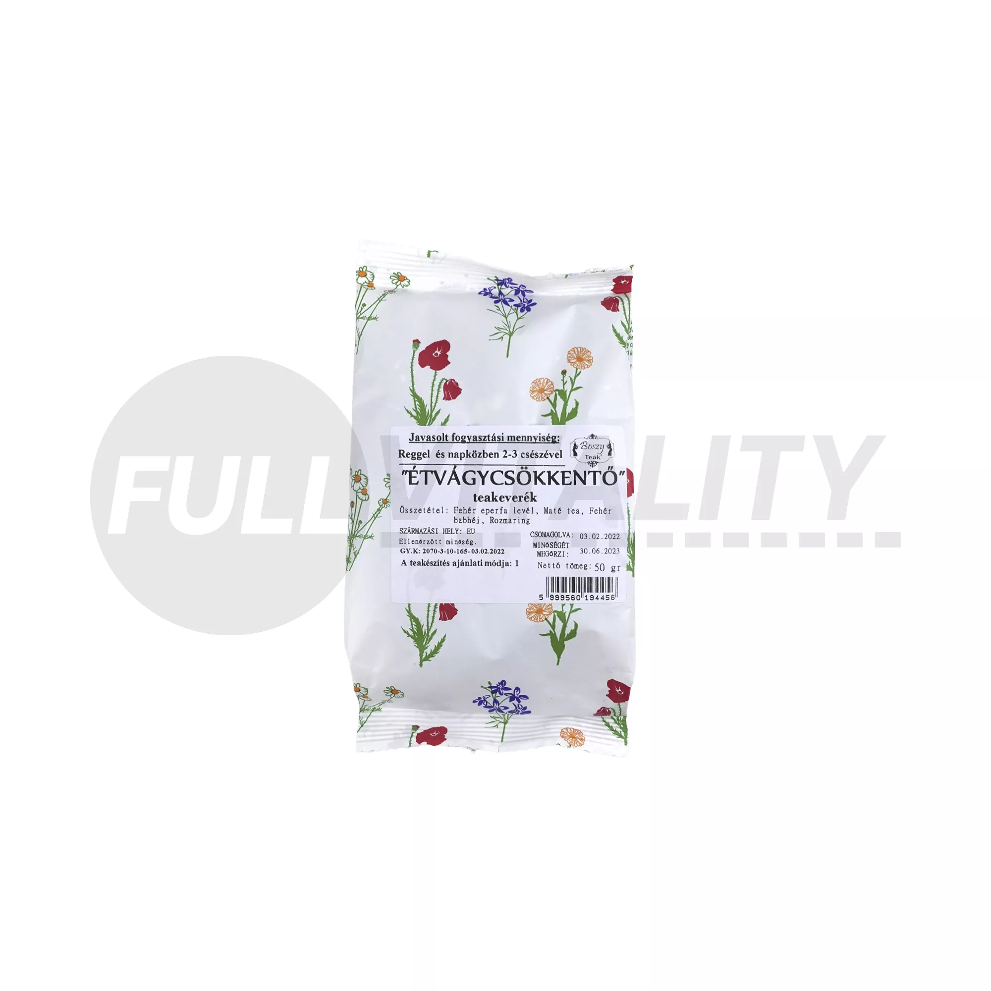 BOSZY TEA ÉTVÁGYCSÖKKENTŐ TEAKEVERÉK 50G