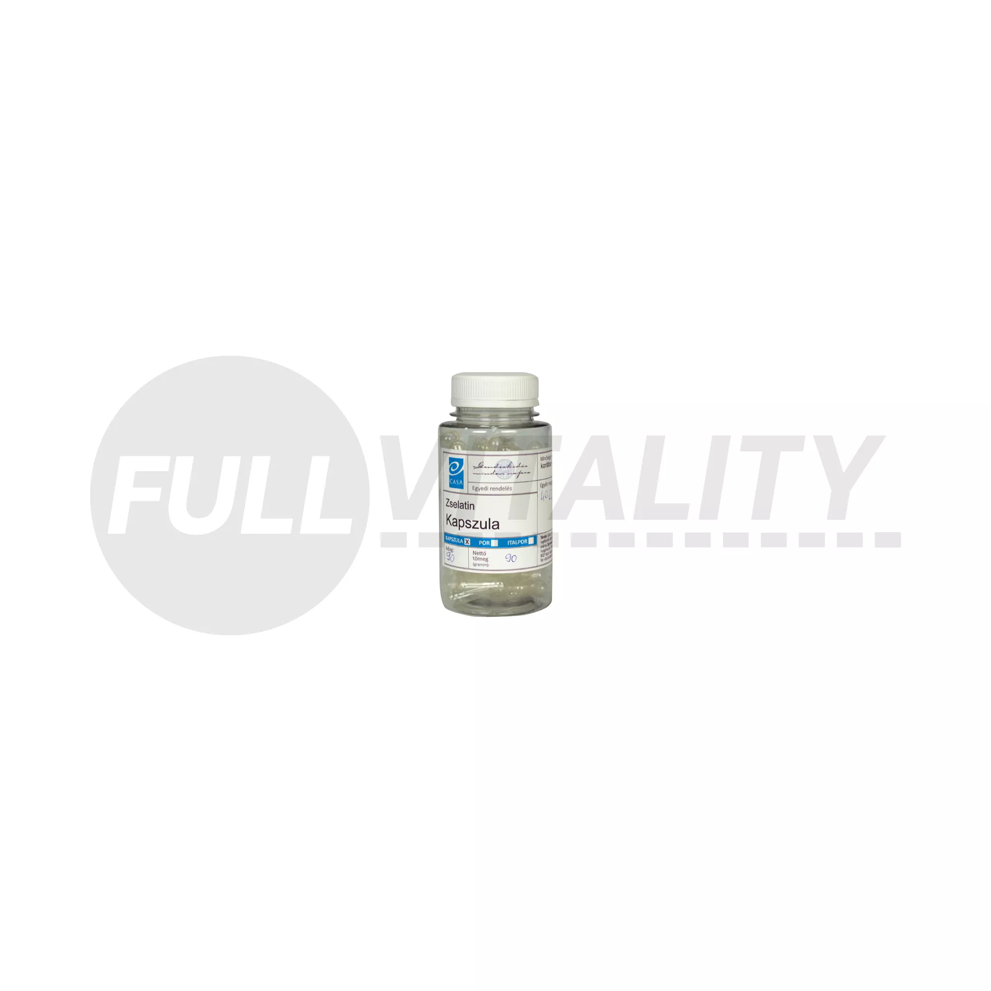 CASA ÜRES ZSELATIN KAPSZULA 90DB